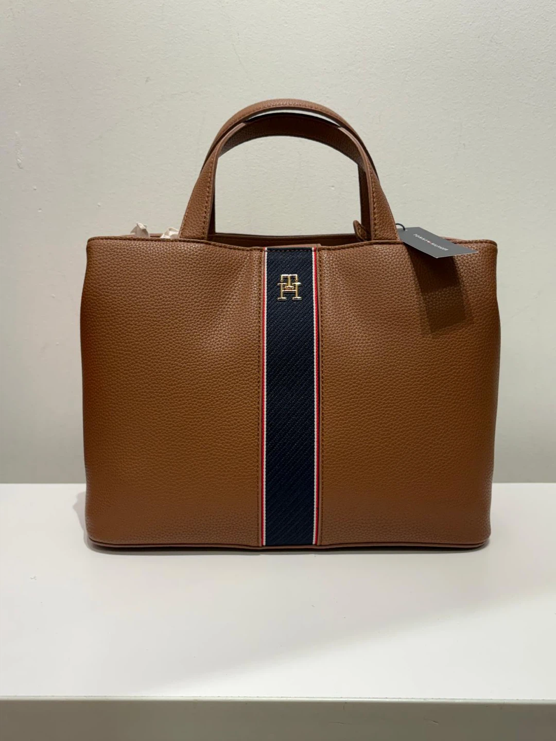 Tommy Hilfiger Brown Pebble Grain Tote Bag - photo 2