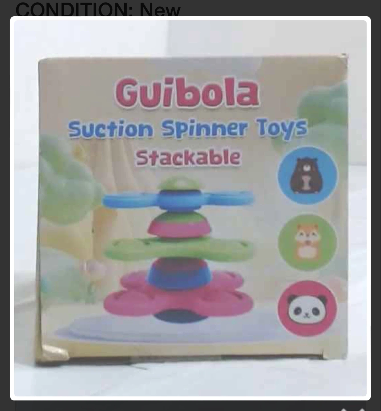 Guibola Suction Spinner Toys - Stackable