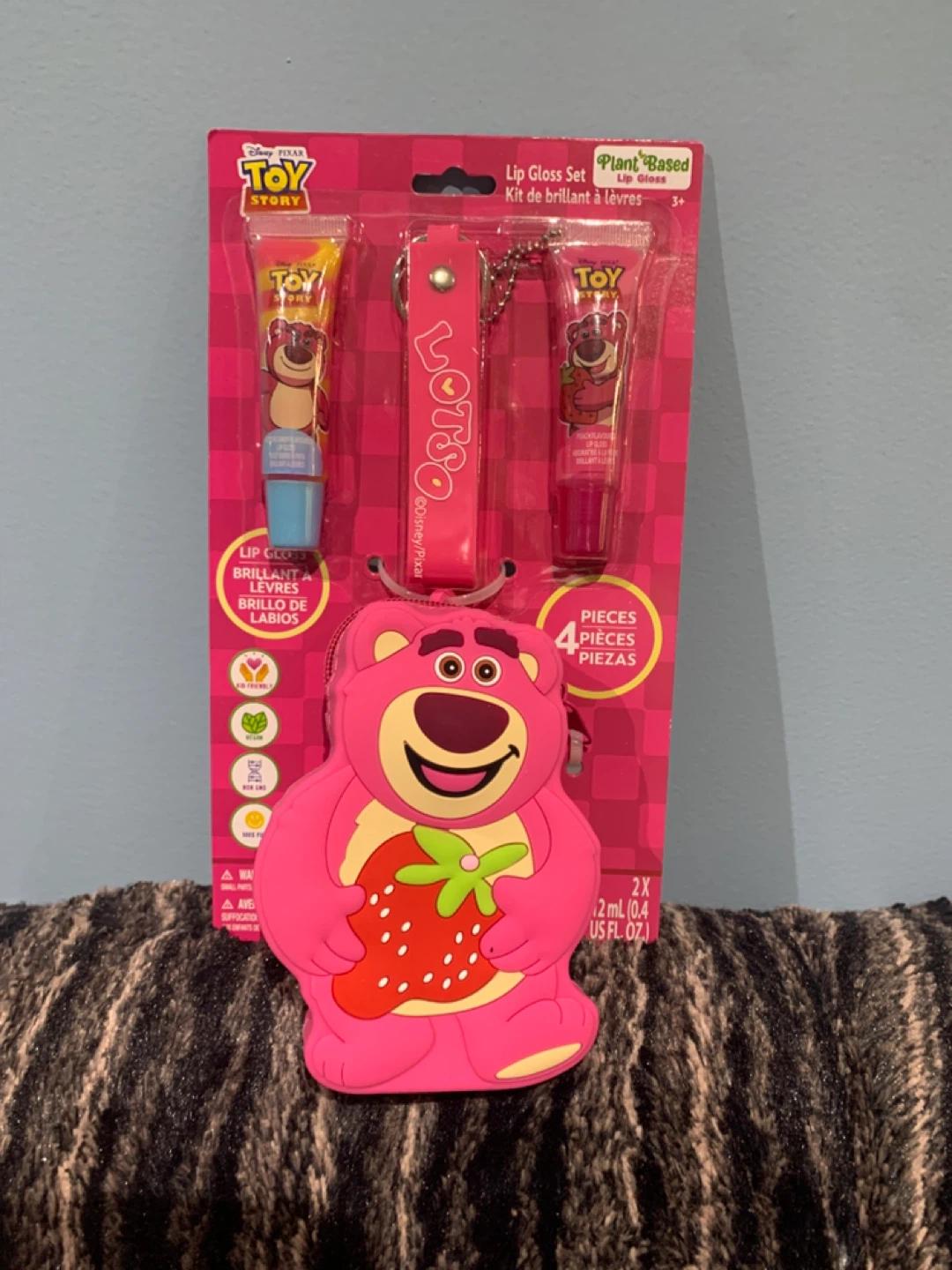 Disney Toy Story Lotso Lip Gloss Set with Pouch