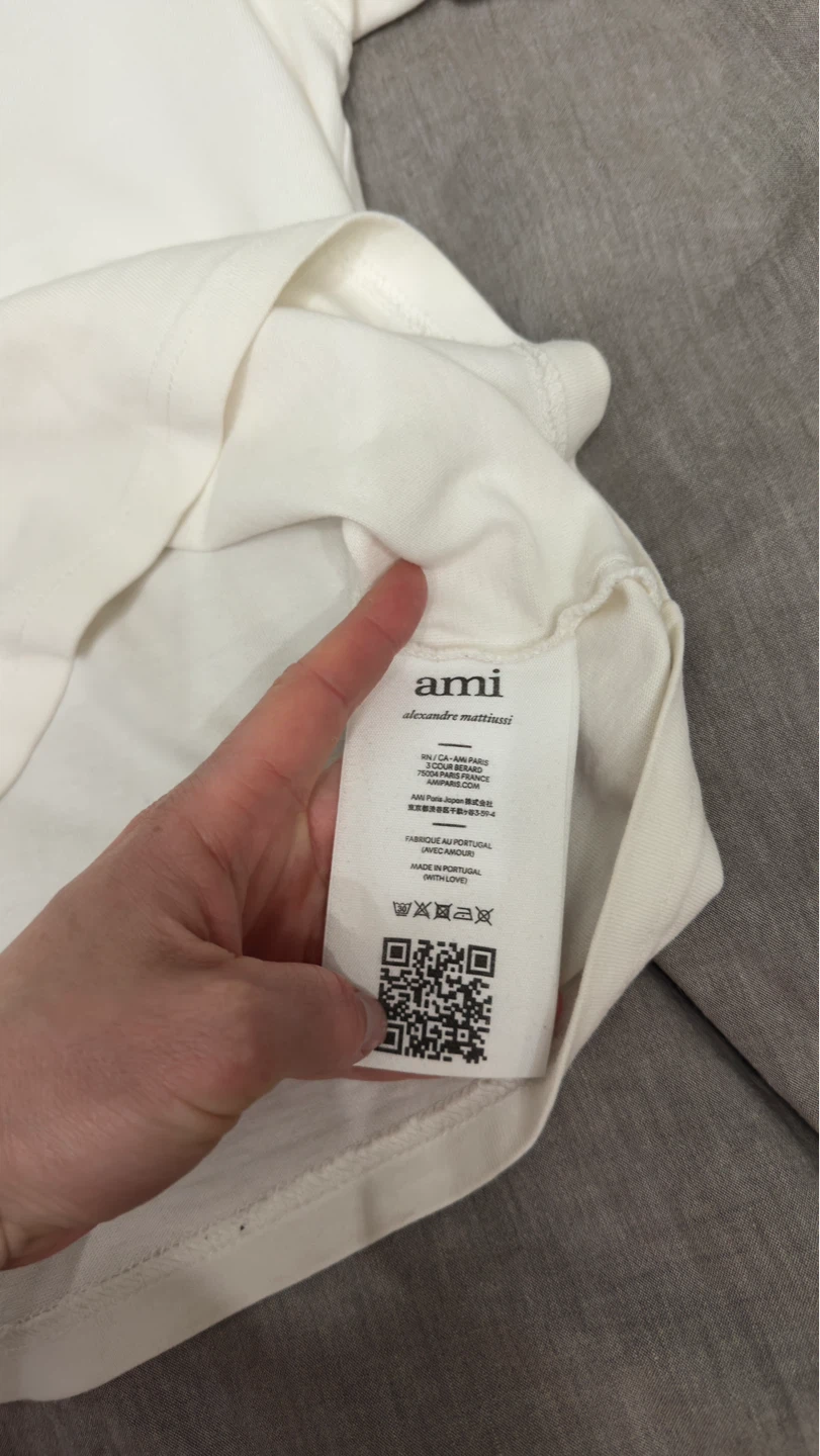 Ami Paris Boxy T-Shirt Women Xs Authentic - photo 3