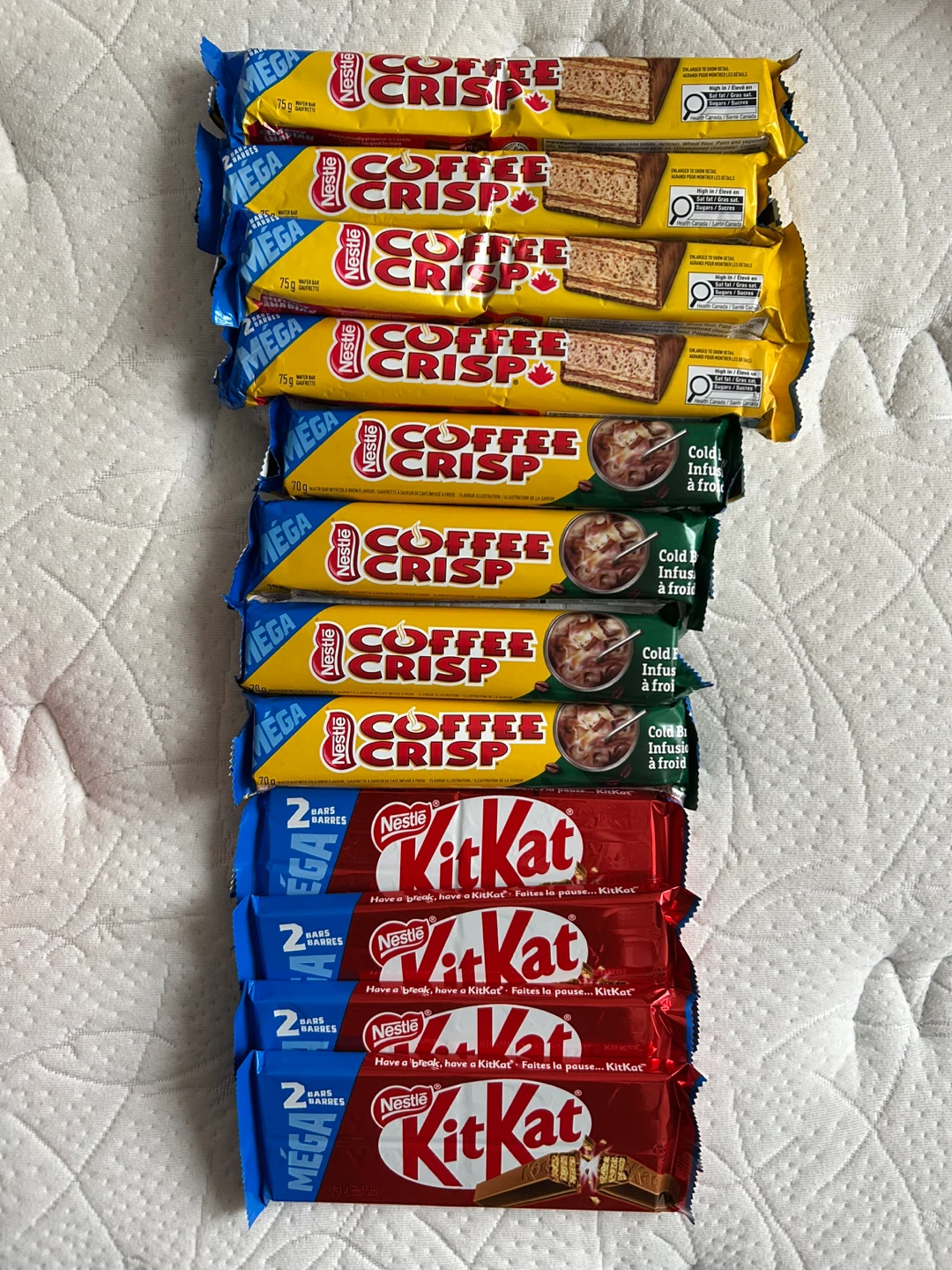 Nestle Coffee Crisp & KitKat Mega Bars