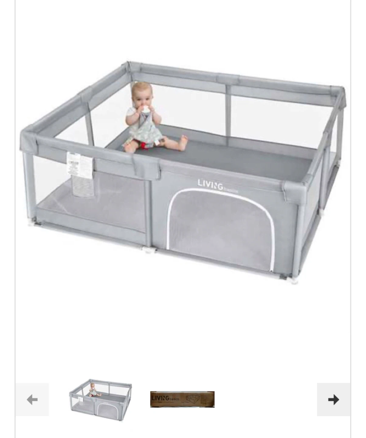 LIVING Basics Playpen. 73x61”