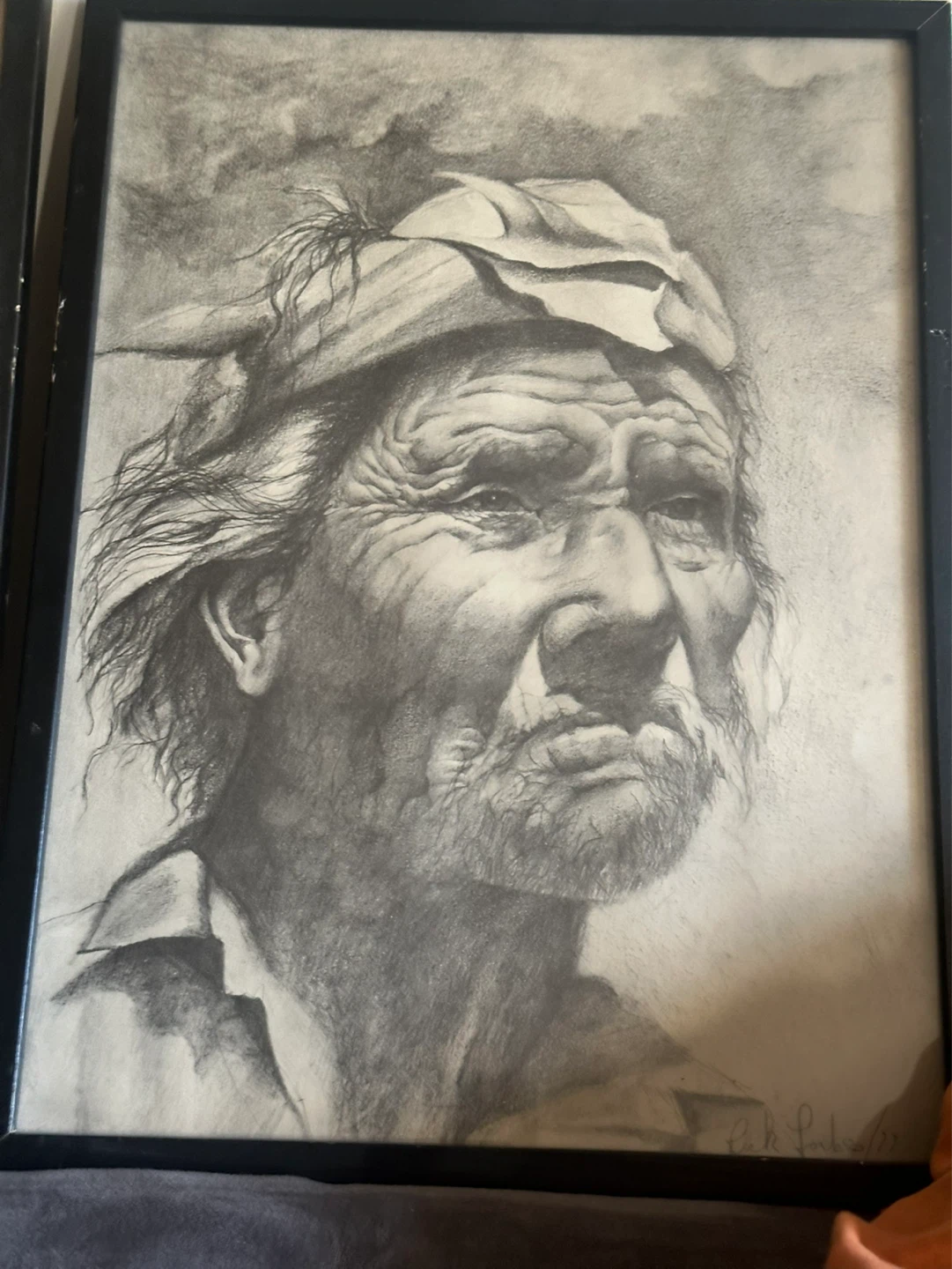 Pair of 1977 Rick Forbes Pencil drawing prints - photo 3