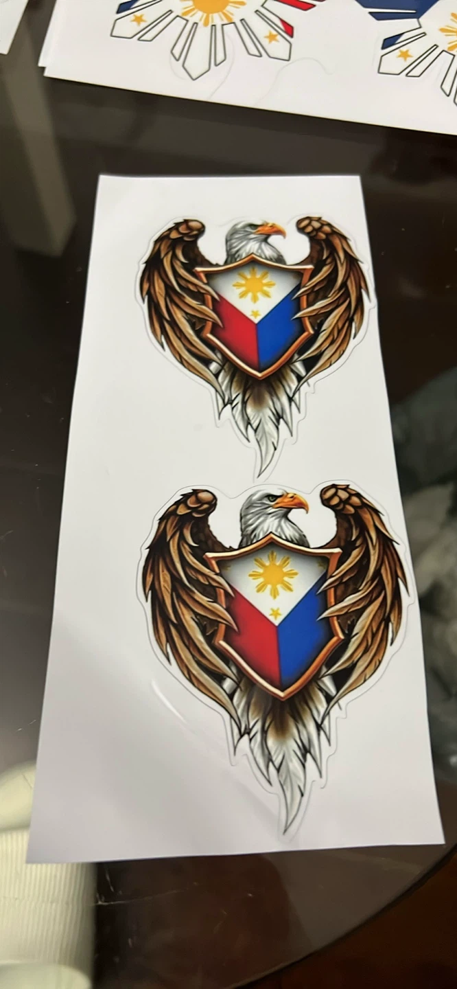 Philippine Eagle Stickers - Set of 2 car decal