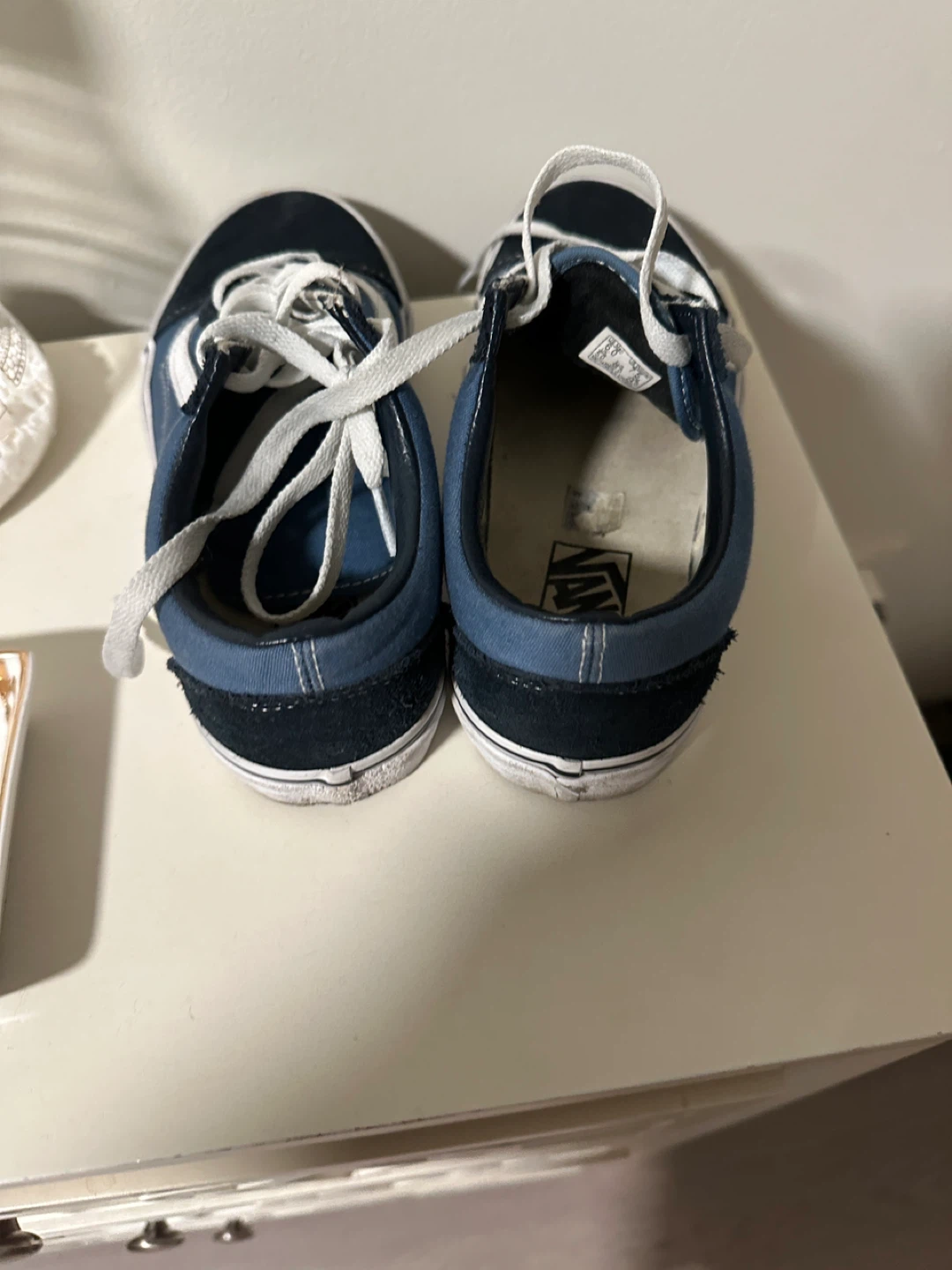 Vans Old Skool Navy Blue Suede Sneakers - photo 5