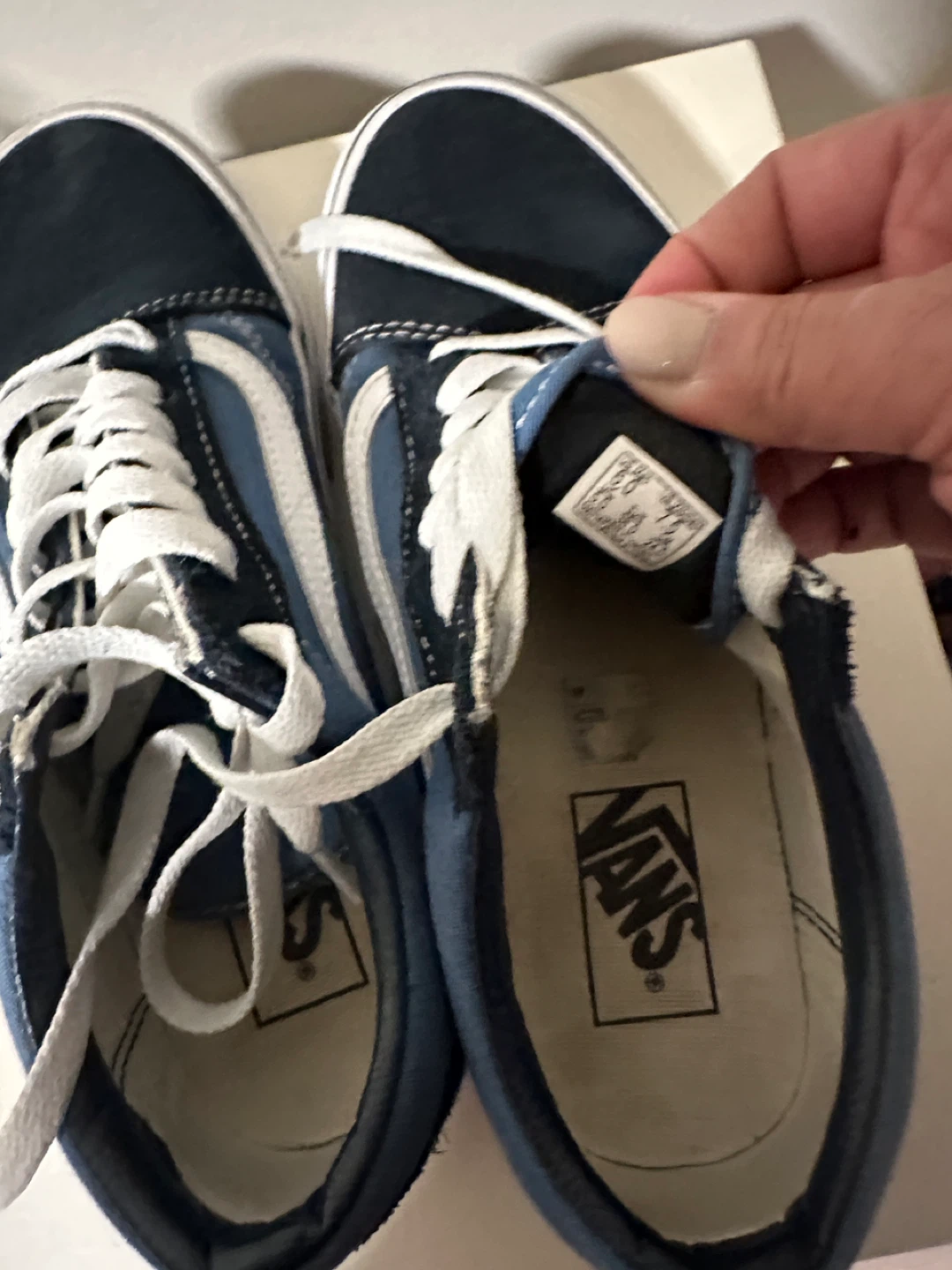 Vans Old Skool Navy Blue Suede Sneakers - photo 2