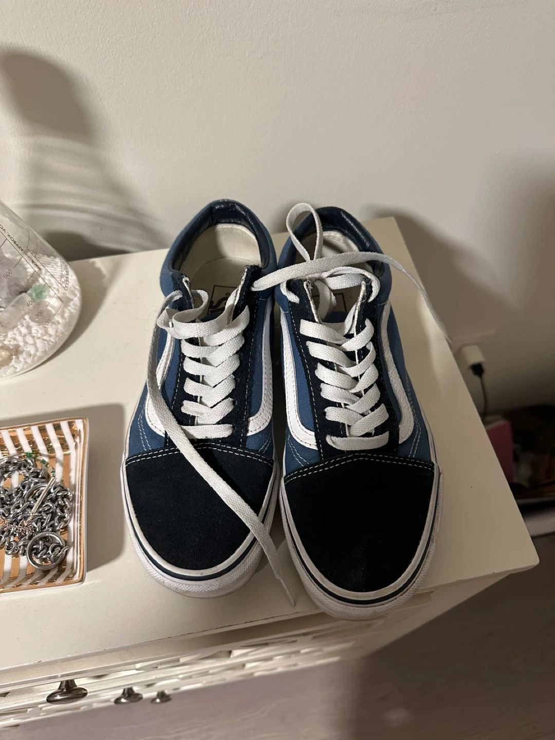 Vans Old Skool Navy Blue Suede Sneakers