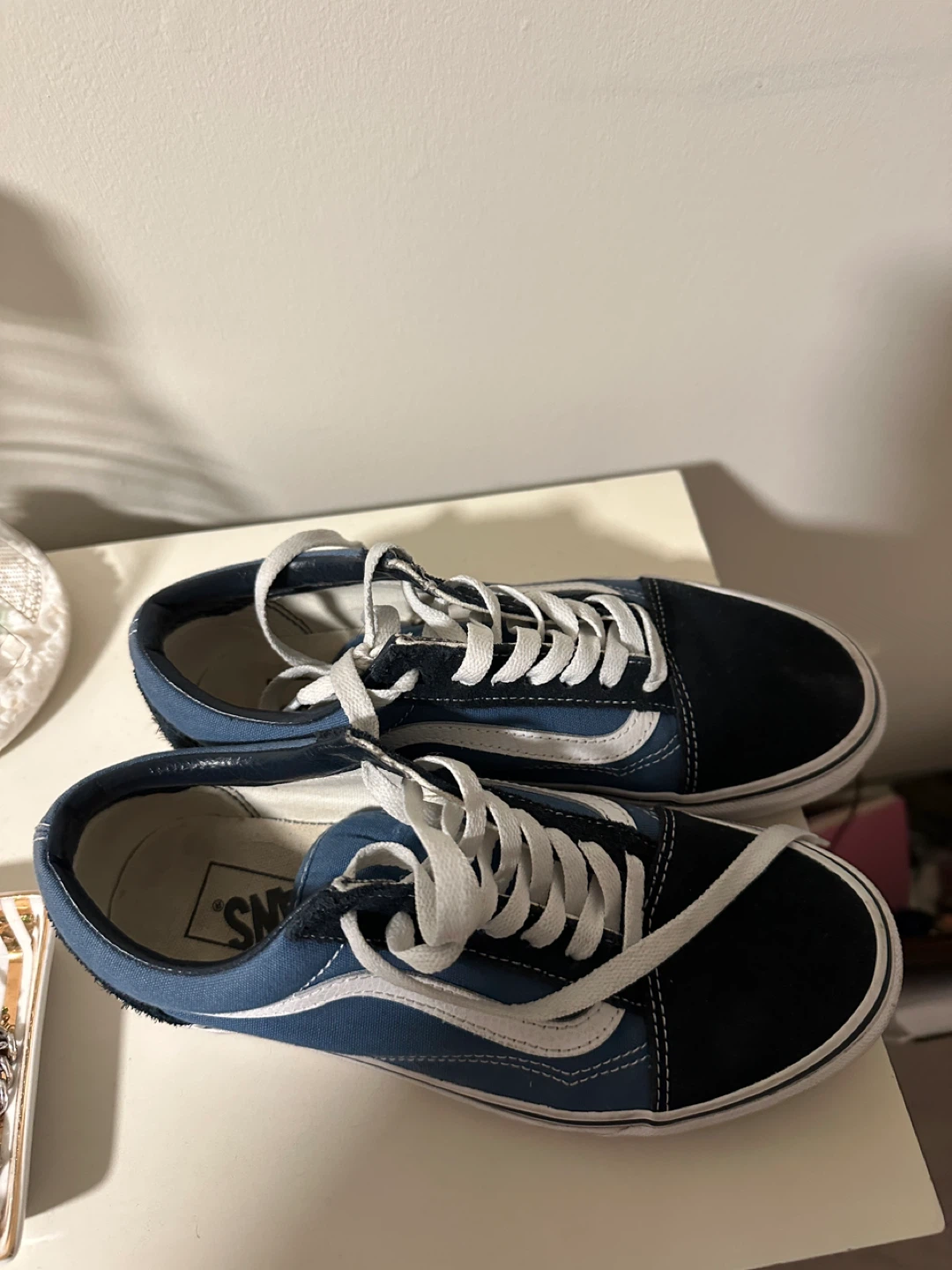 Vans Old Skool Navy Blue Suede Sneakers - photo 4