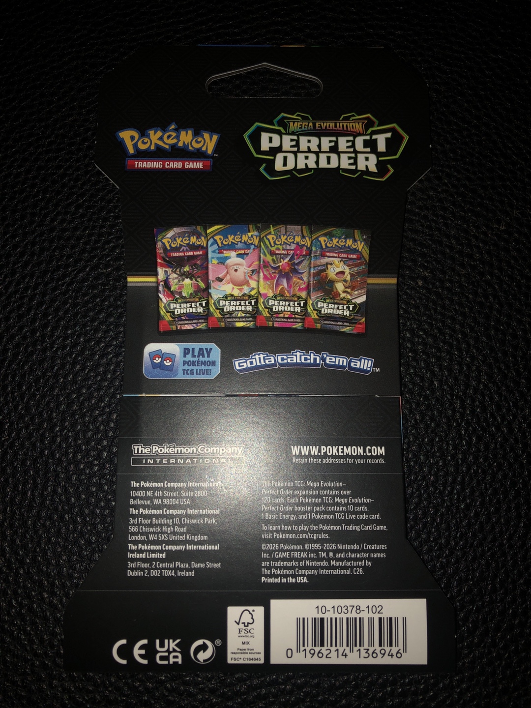 Pokemon Perfect Order Booster Pack Sleeved - photo 2