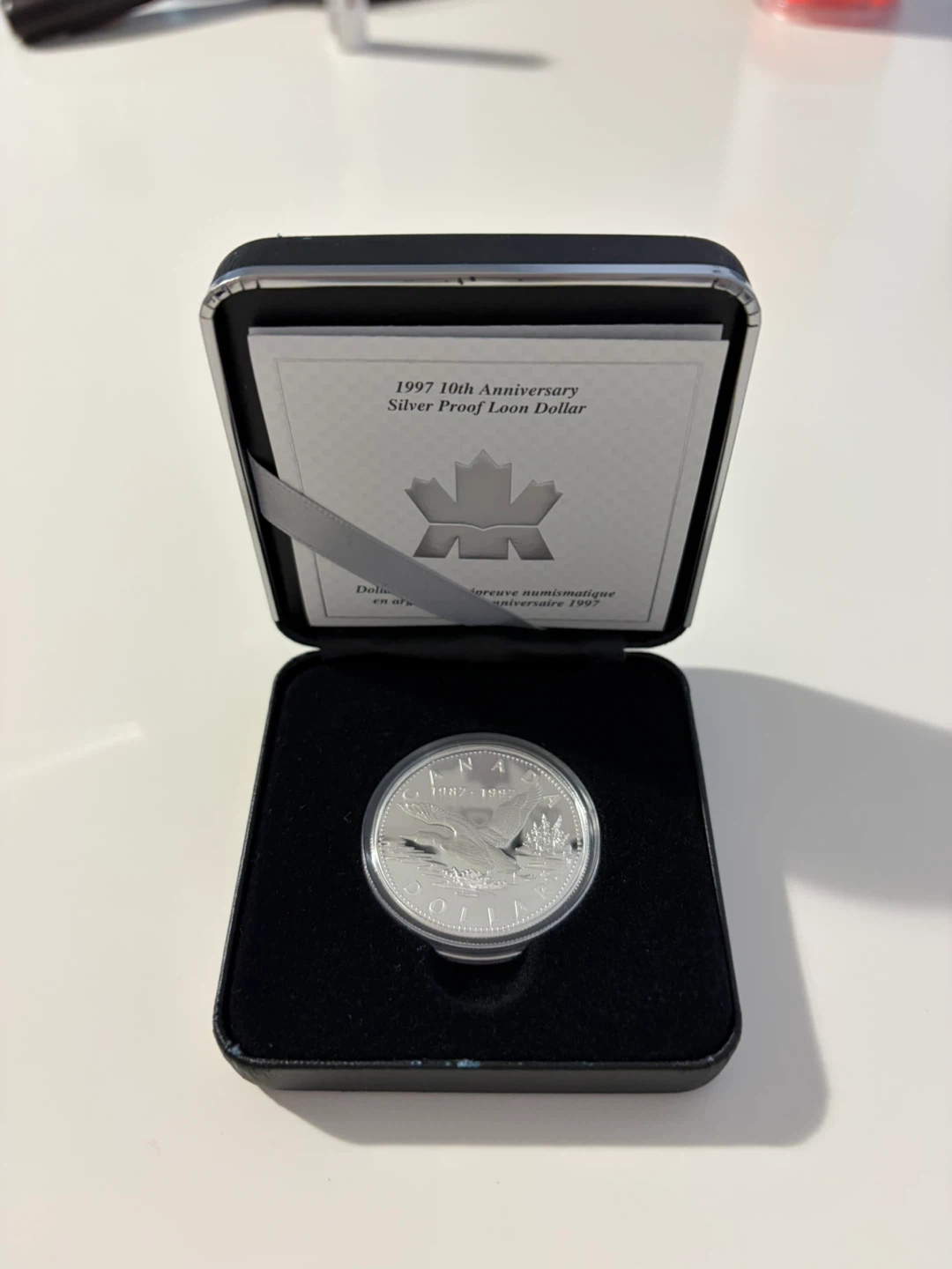 Silver Dollar Coin 10th Anniversary of the Loon RCM