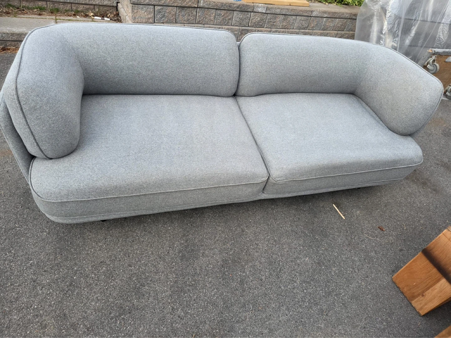 Stractube Grey 2-Seater Sofa