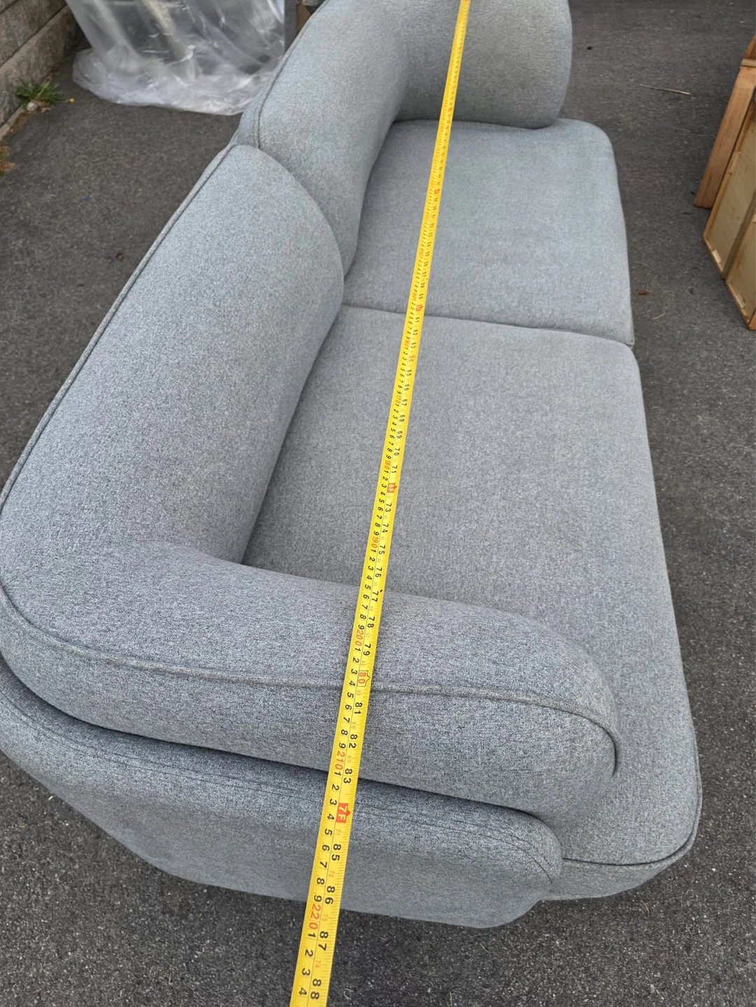 Stractube Grey 2-Seater Sofa - photo 4