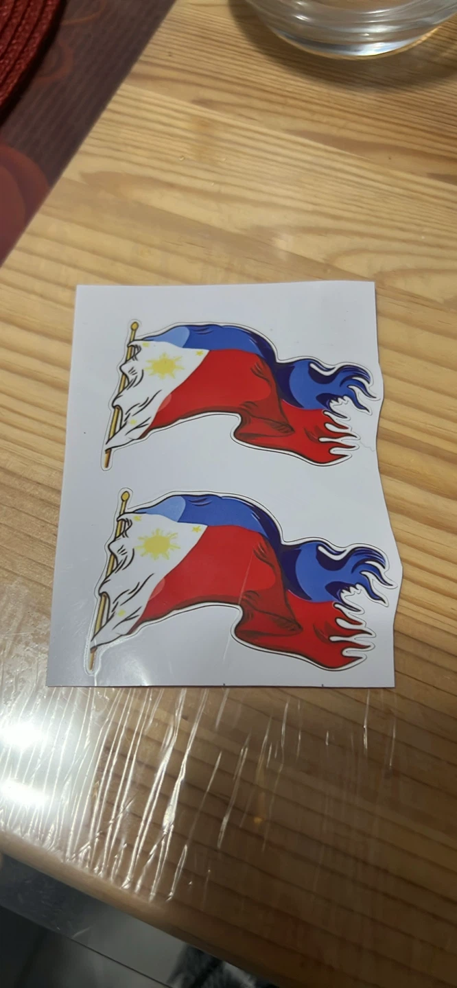 Car decal stickers Philippine Flag Stickers - Set of 2