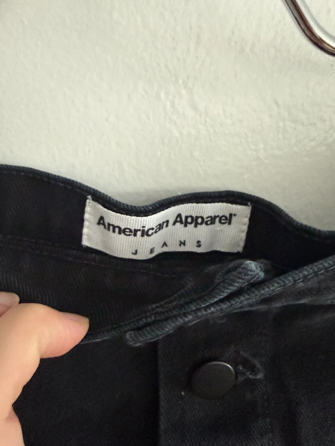 American Apparel Black Denim Mini Skirt - photo 3