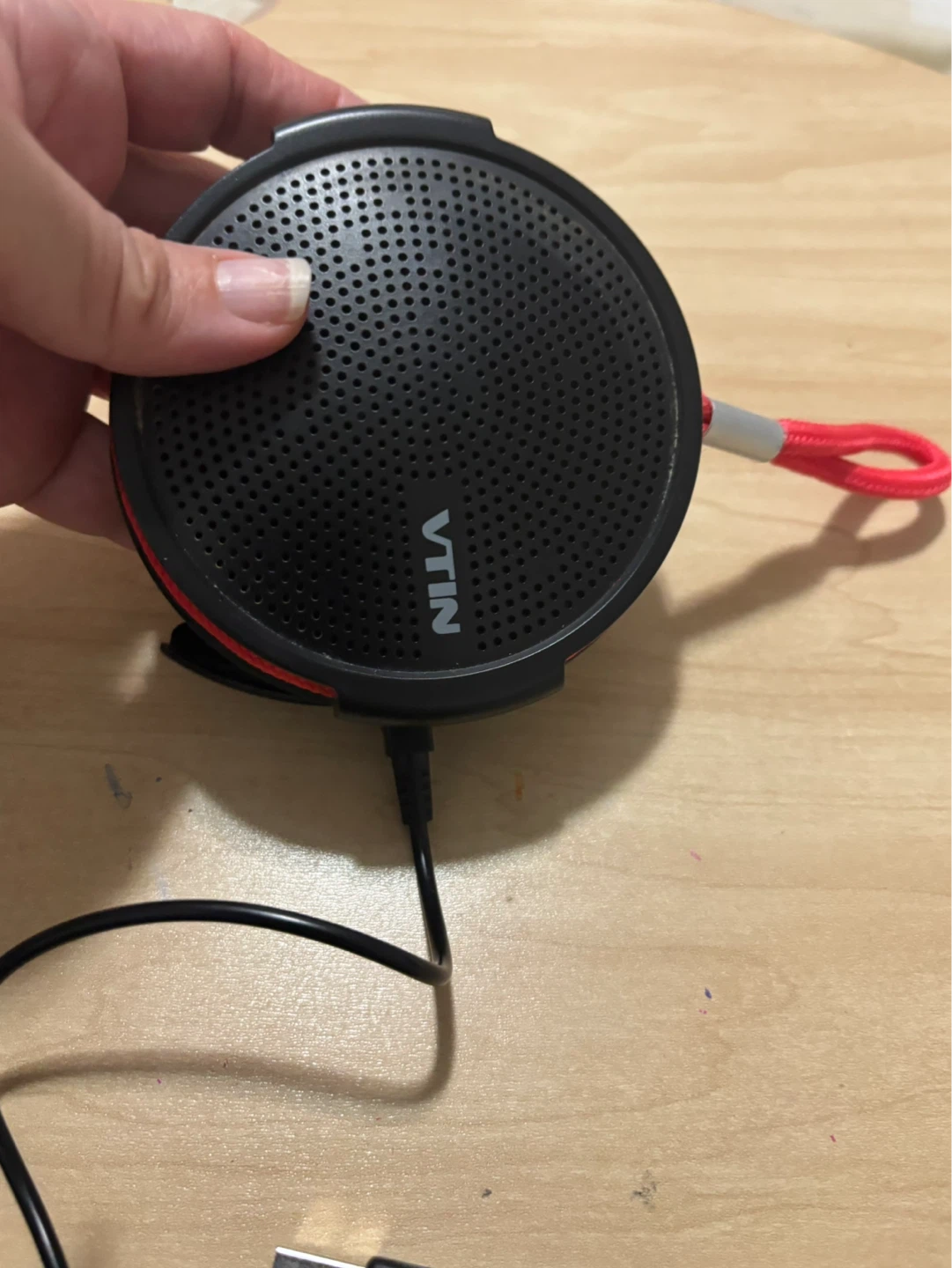 White & Black Portable Bluetooth Speakers with Charging Cables - photo 5