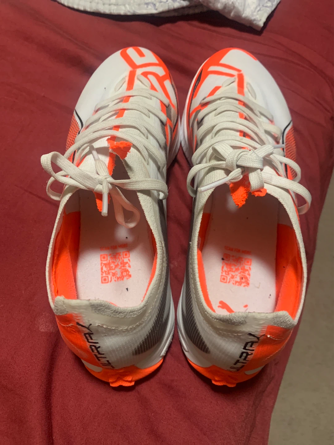 Puma Soccer Shoes - White/Orange - photo 2