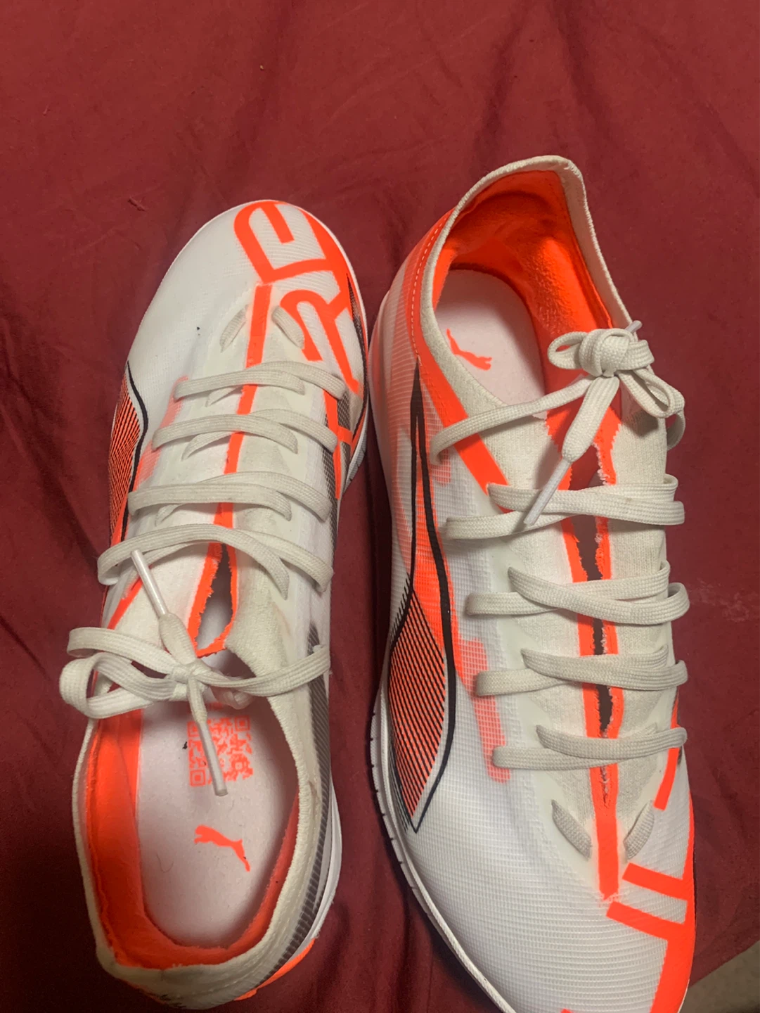 Puma Soccer Shoes - White/Orange - photo 5