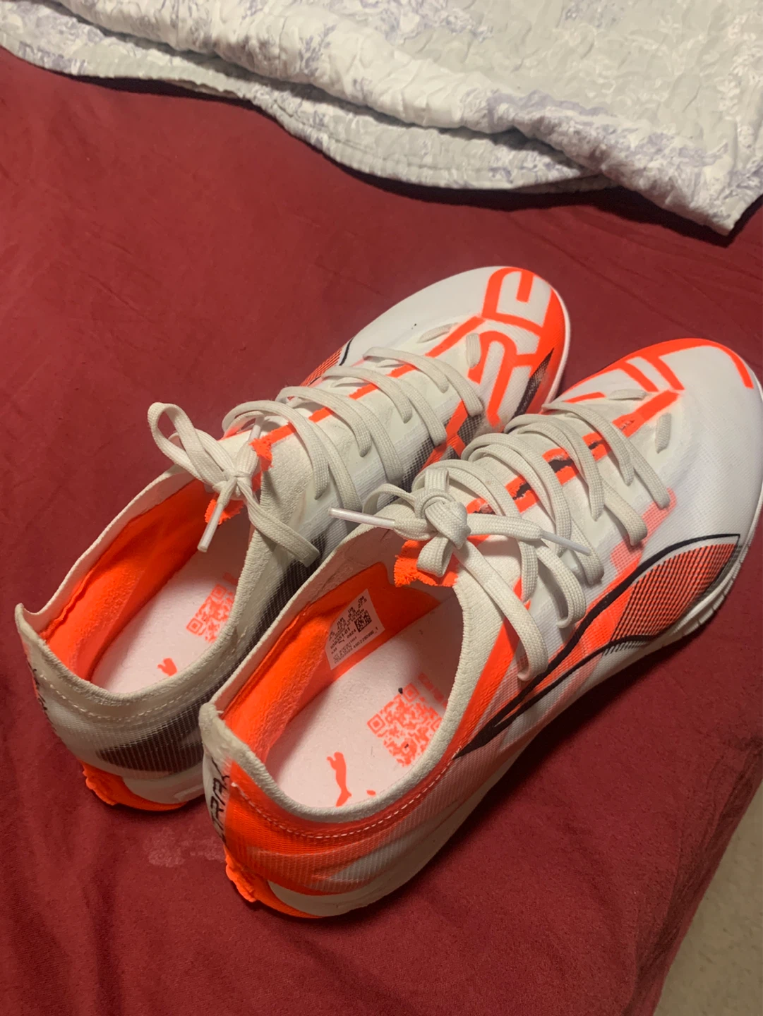 Puma Soccer Shoes - White/Orange