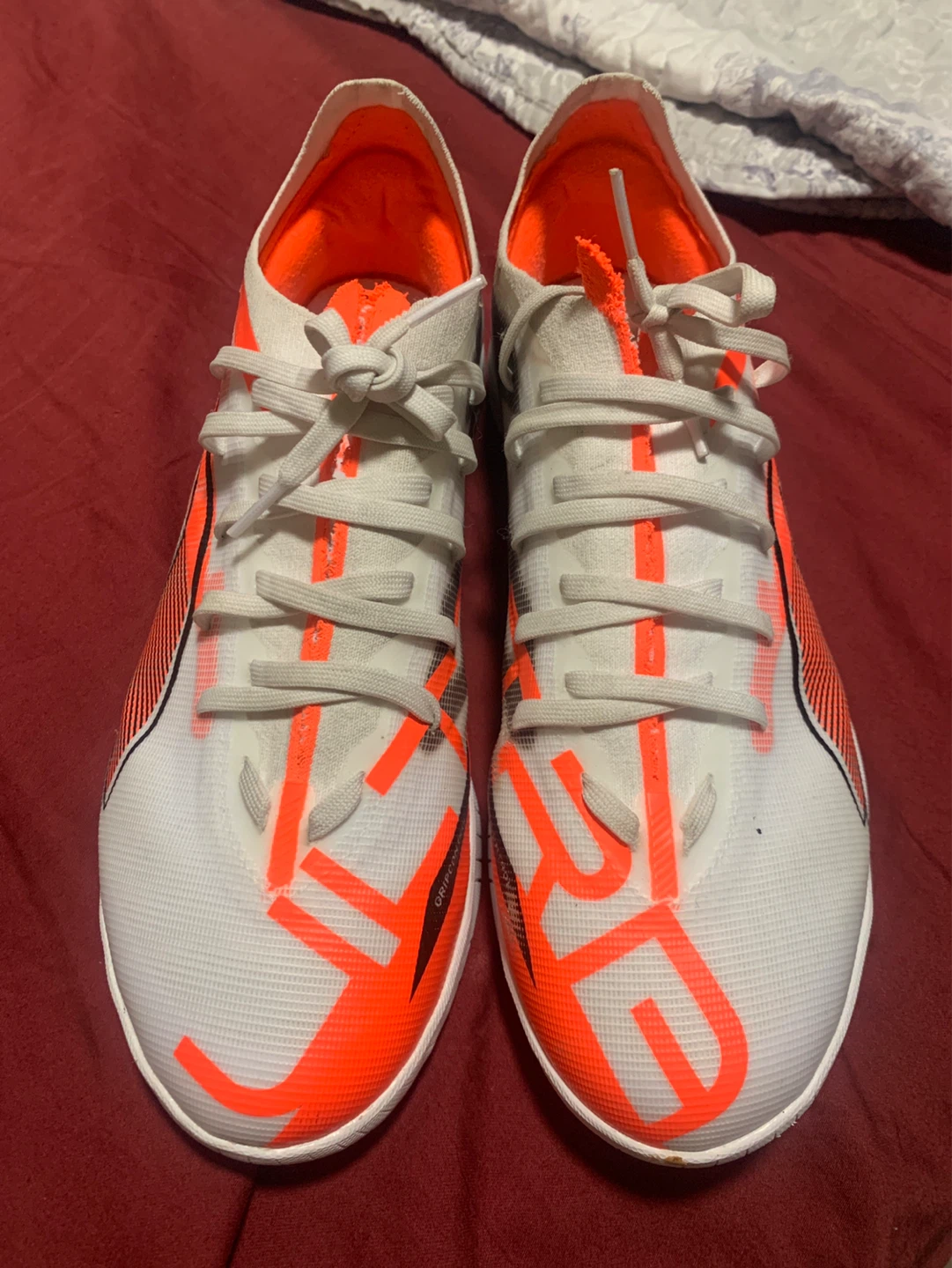 Puma Soccer Shoes - White/Orange - photo 3