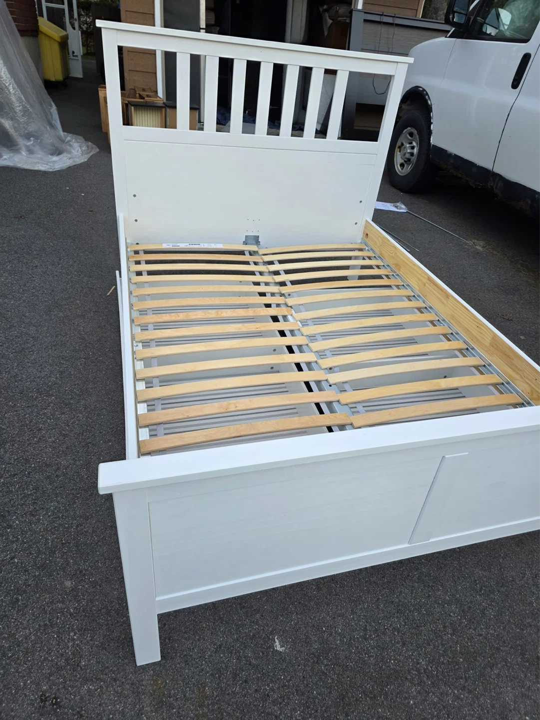 Ikea hemnes White Twin Bed Frame with Storage Drawers - photo 3