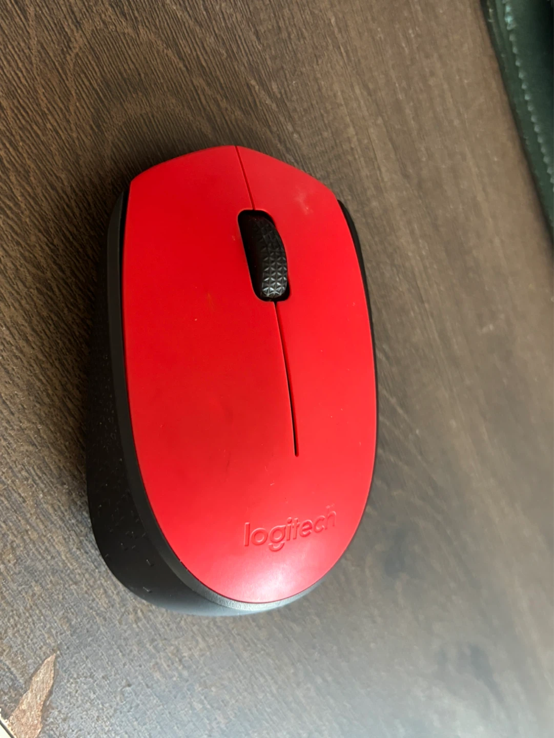 Silent Logitech Wireless Mouse M170, Red