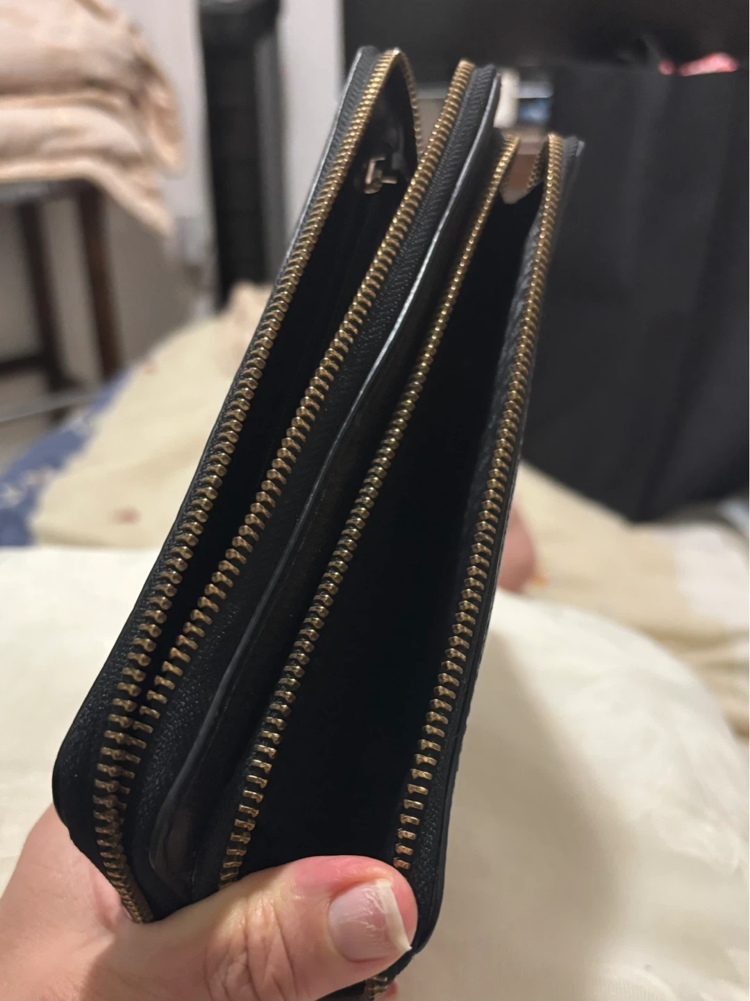 Kate Spade Black Leather Zip Around Wallet - photo 2
