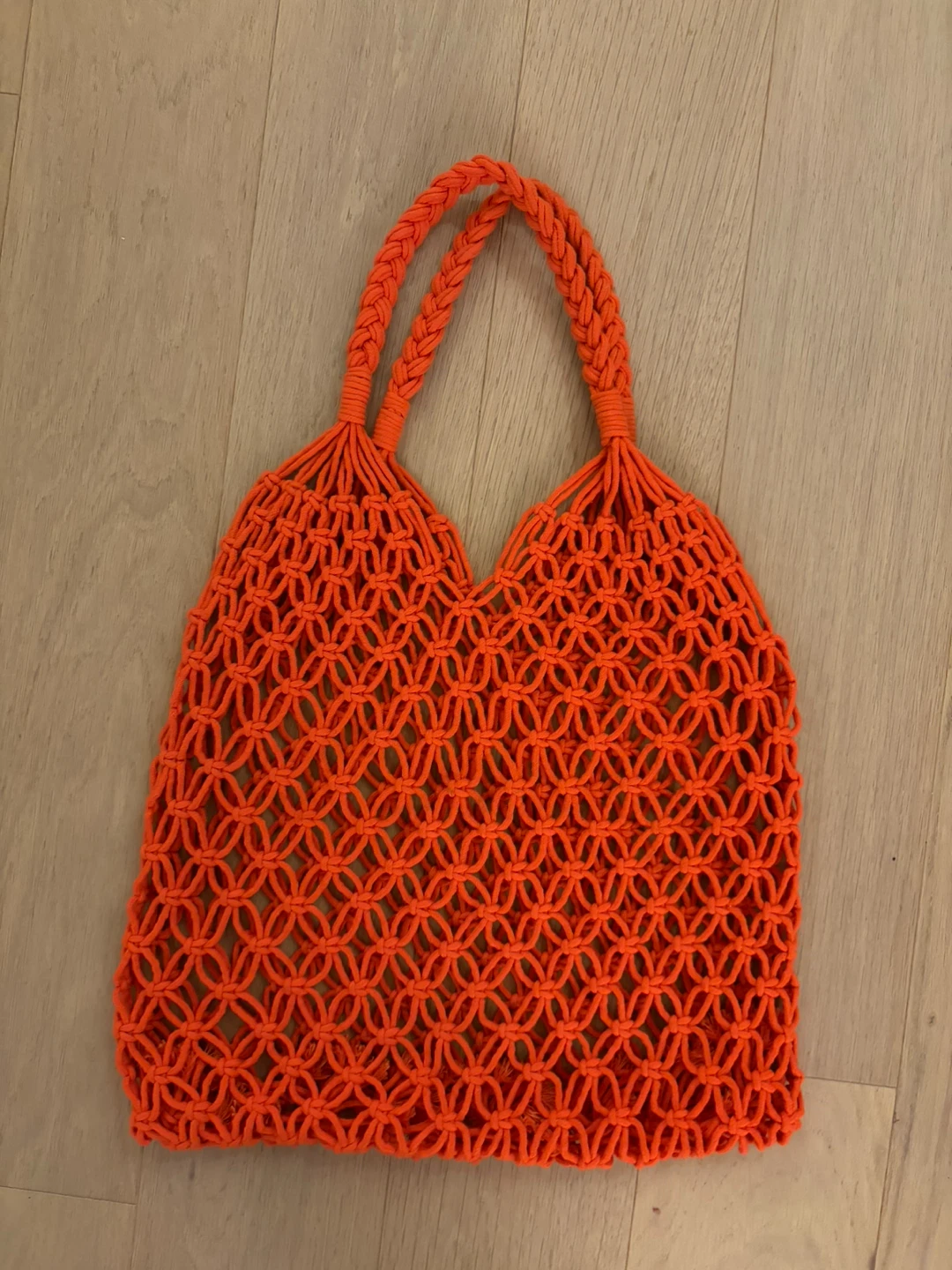 Red/orange Macrame Tote Bag - photo 2