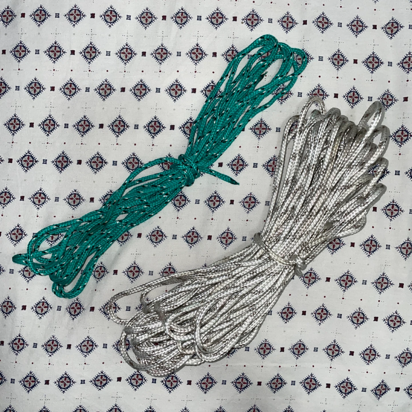 2x Poly Ropes - Green (15ft.) & Gray (50ft.)