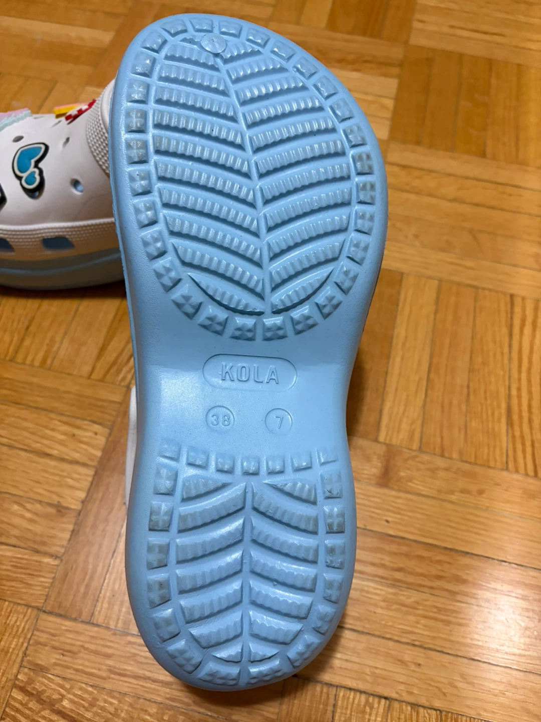 KOLA Clog Shoes White Blue Size 7/38 - photo 4