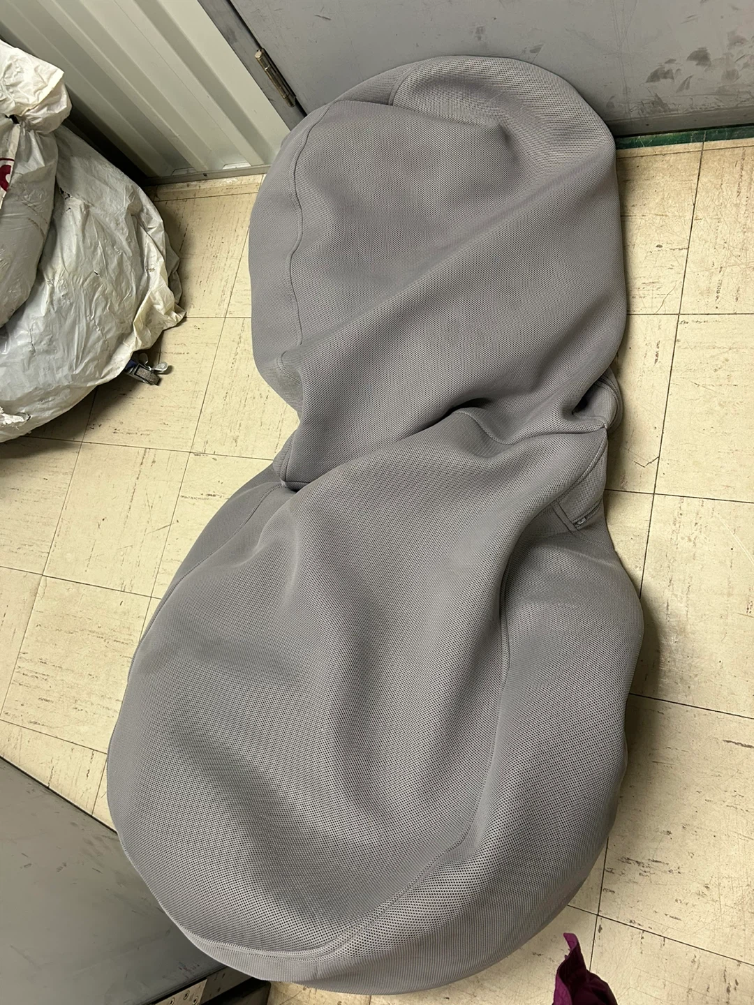 Grey Bean Bag Chair - photo 3