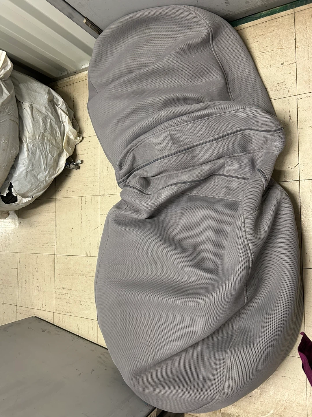 Grey Bean Bag Chair - photo 5