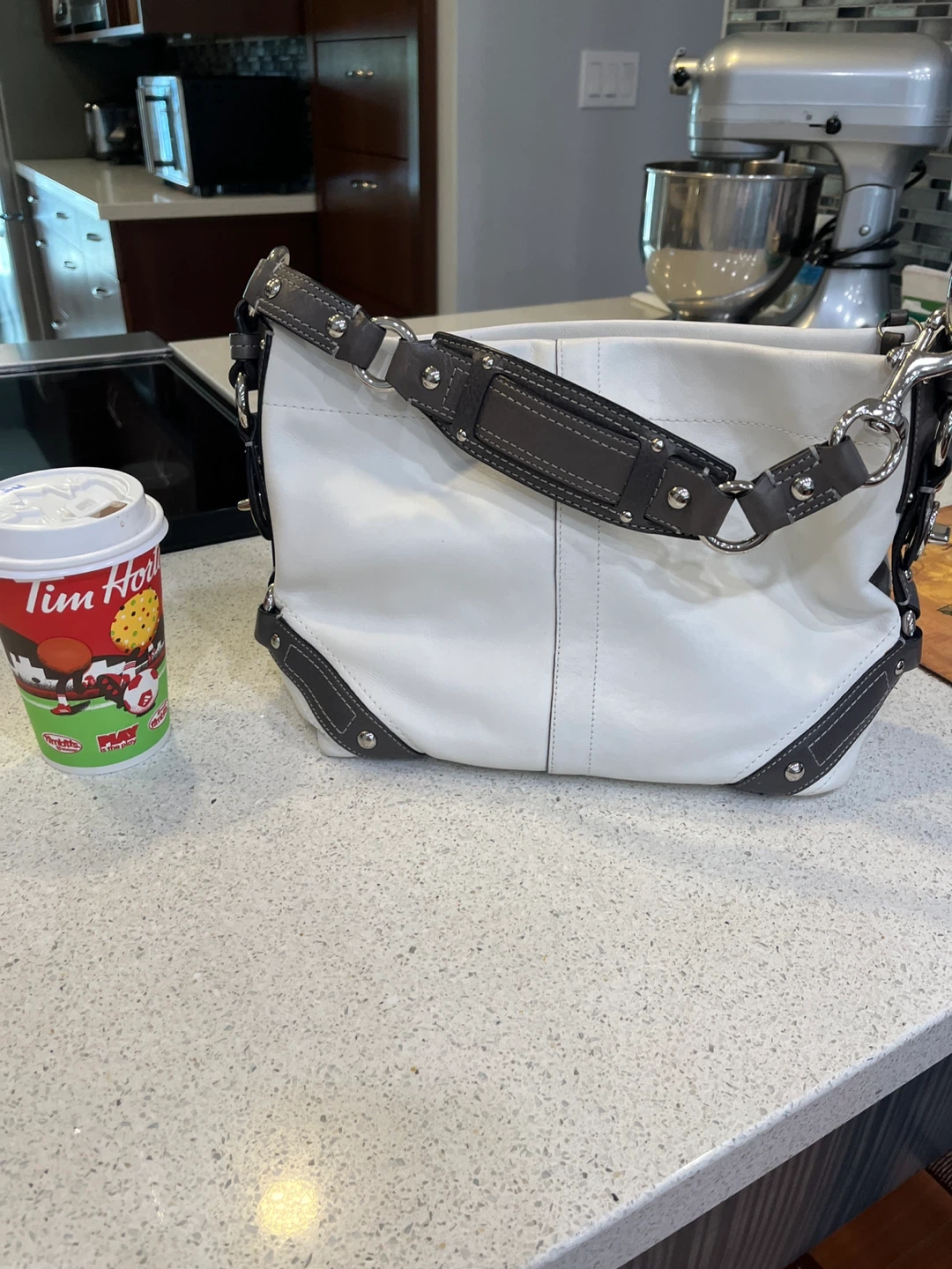 Coach White Leather Shoulder Bag - photo 4