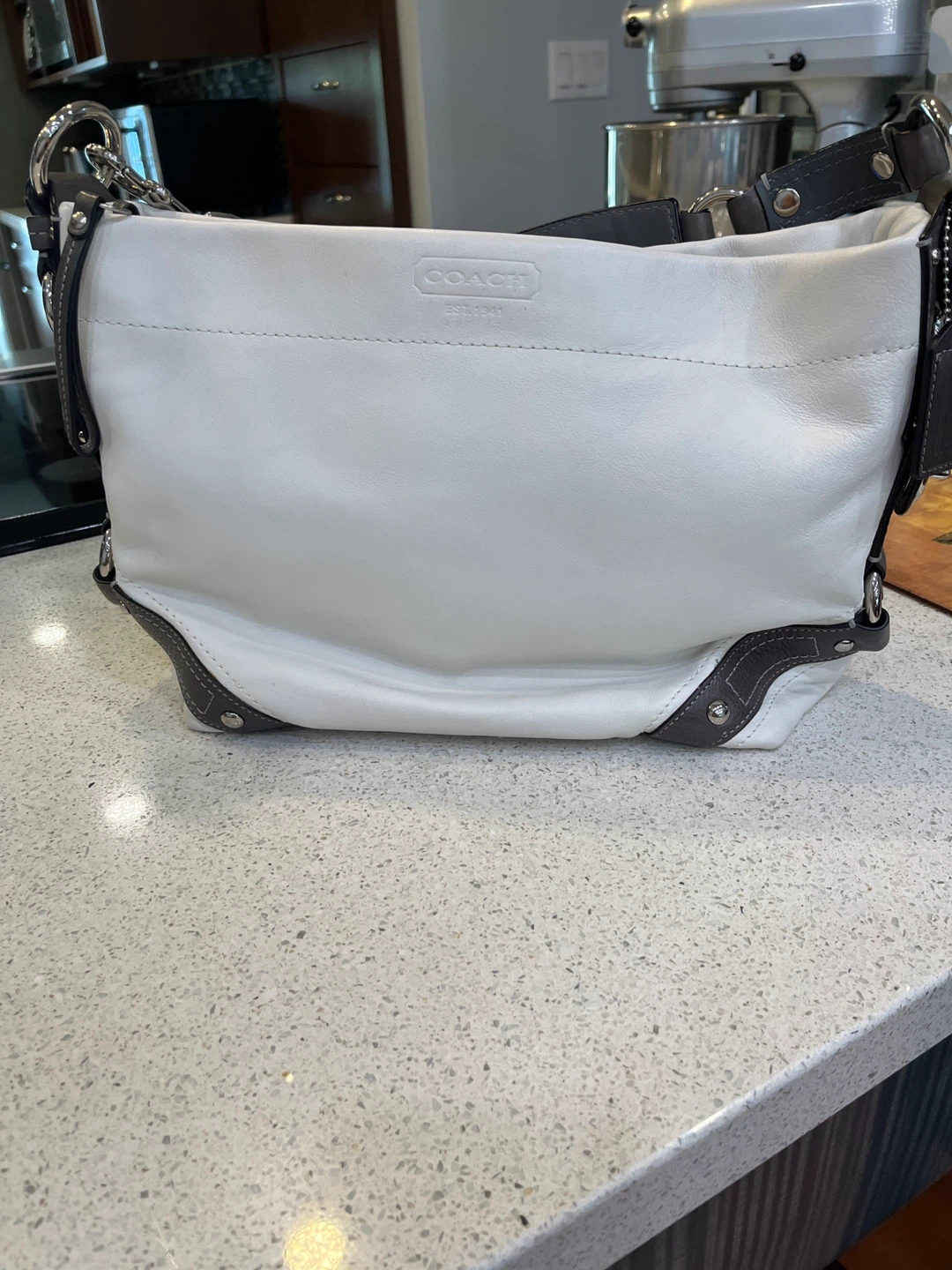 Coach White Leather Shoulder Bag - photo 5