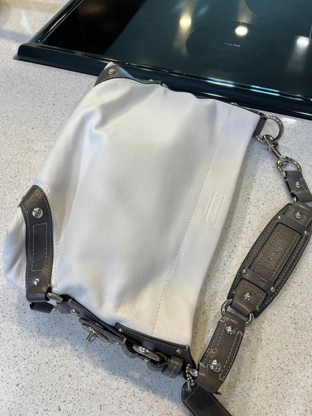Coach White Leather Shoulder Bag - photo 2