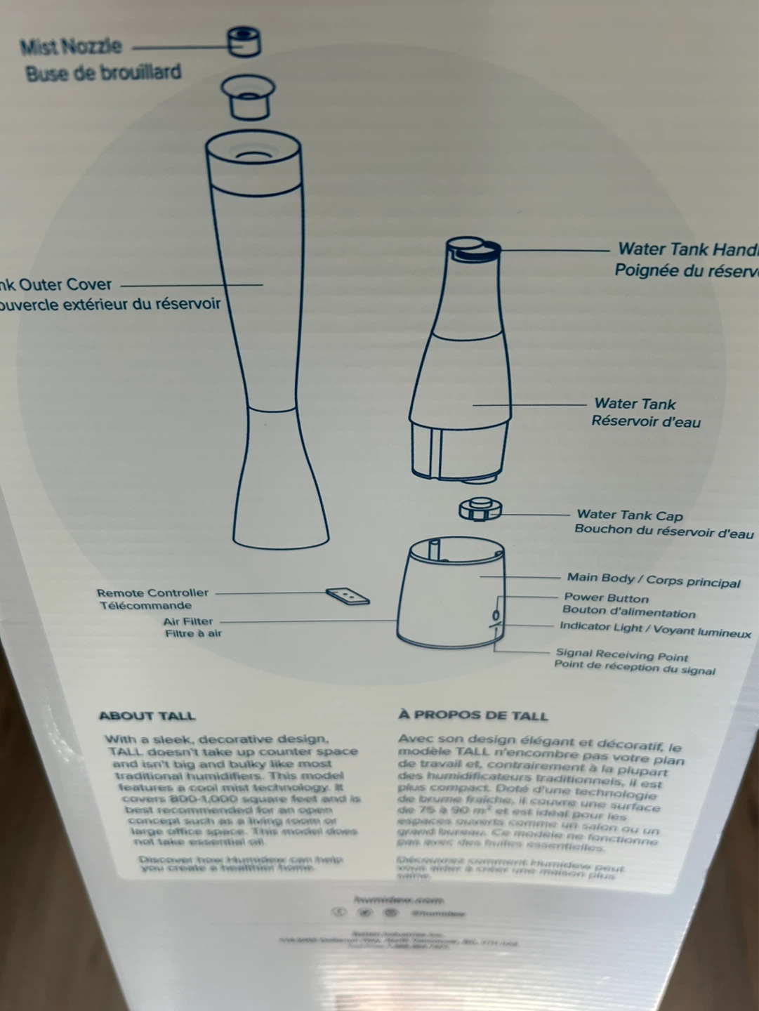 Humidifier TALL Ultrasonic Humidifier - photo 5