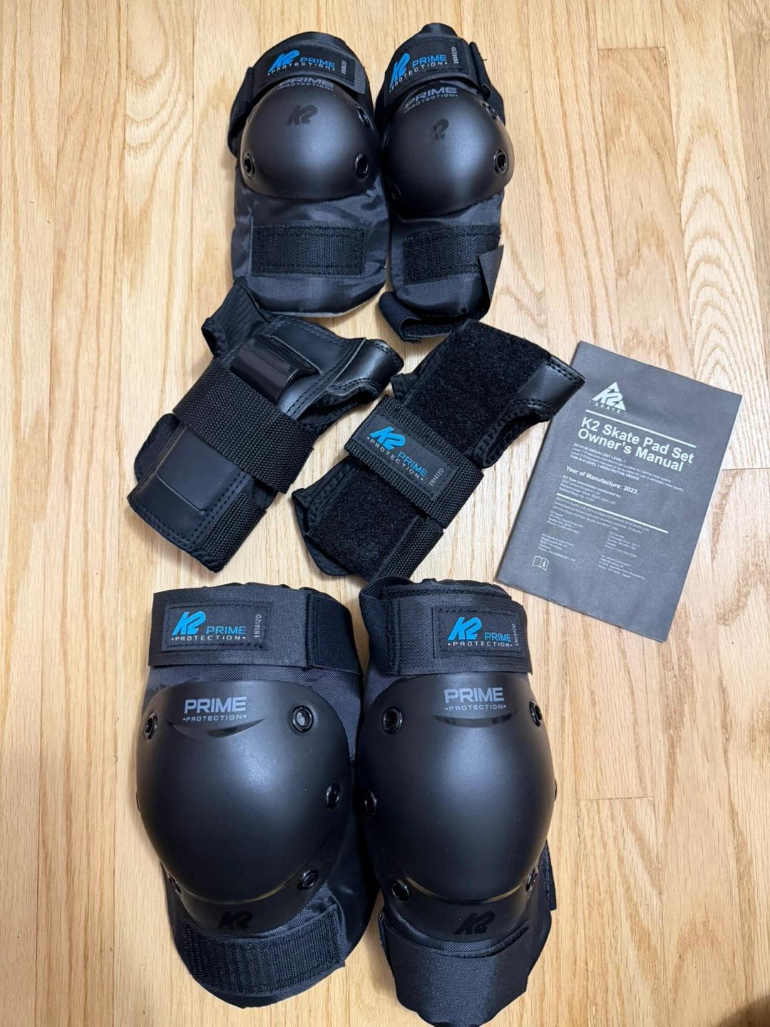 New K2 Knee Elbow Wrist Protective Pads Set, Women, size S