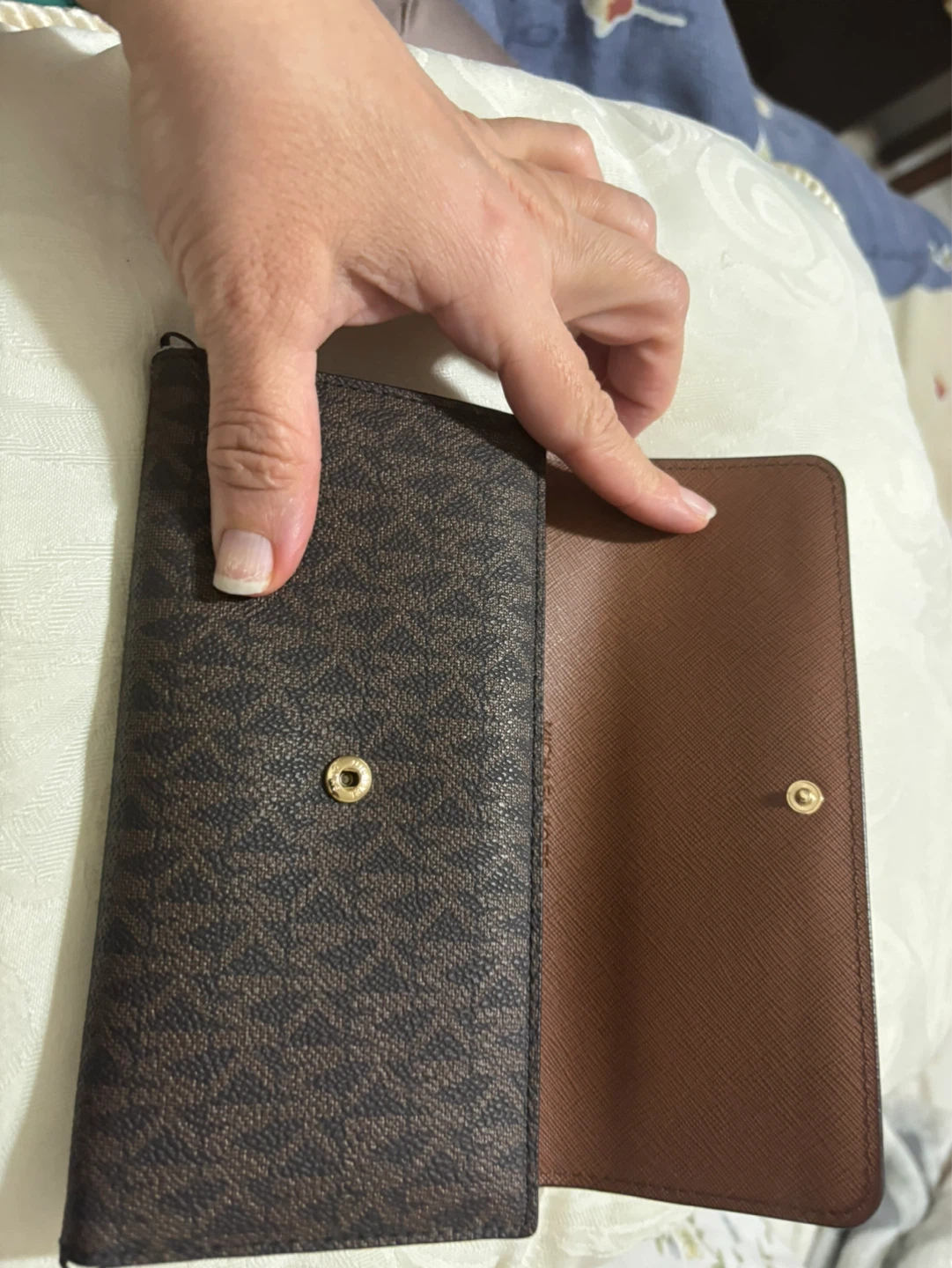 Michael Kors Brown Monogram Trifold Wallet - photo 2