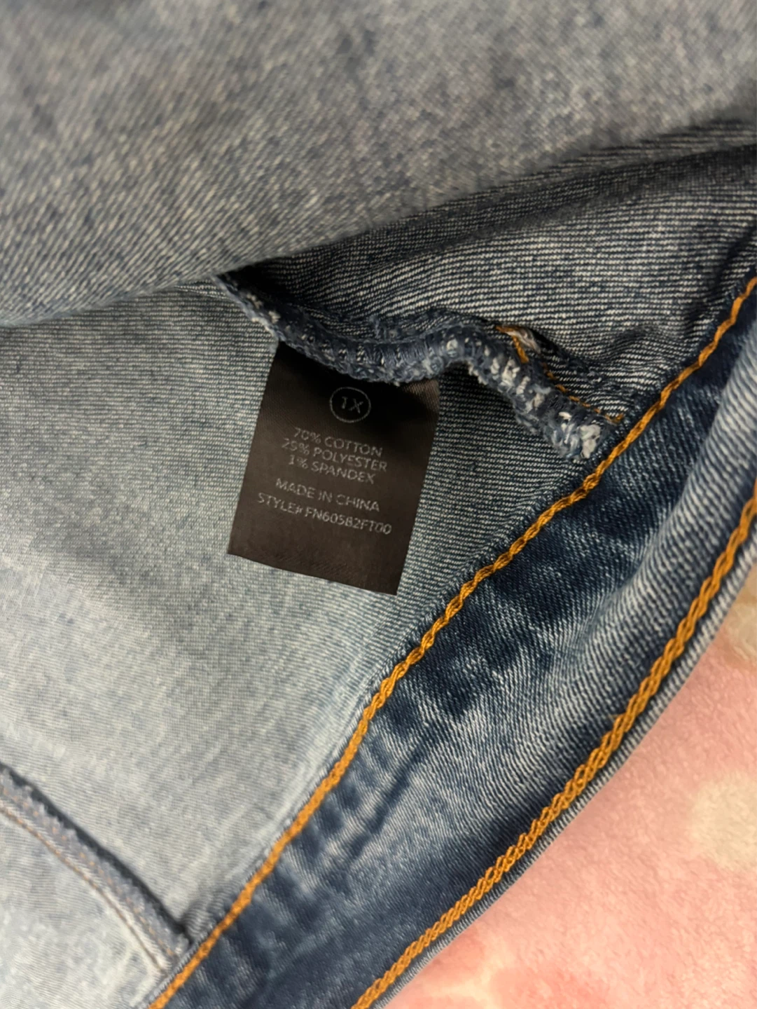 Fashion Nova moto style denim jacket 1X - photo 3