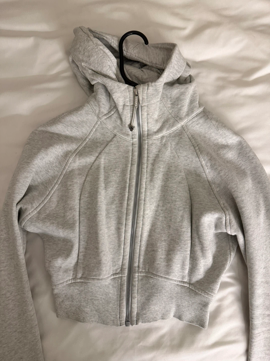 Lululemon Scuba Hoodie Light Grey Size 4 - photo 2