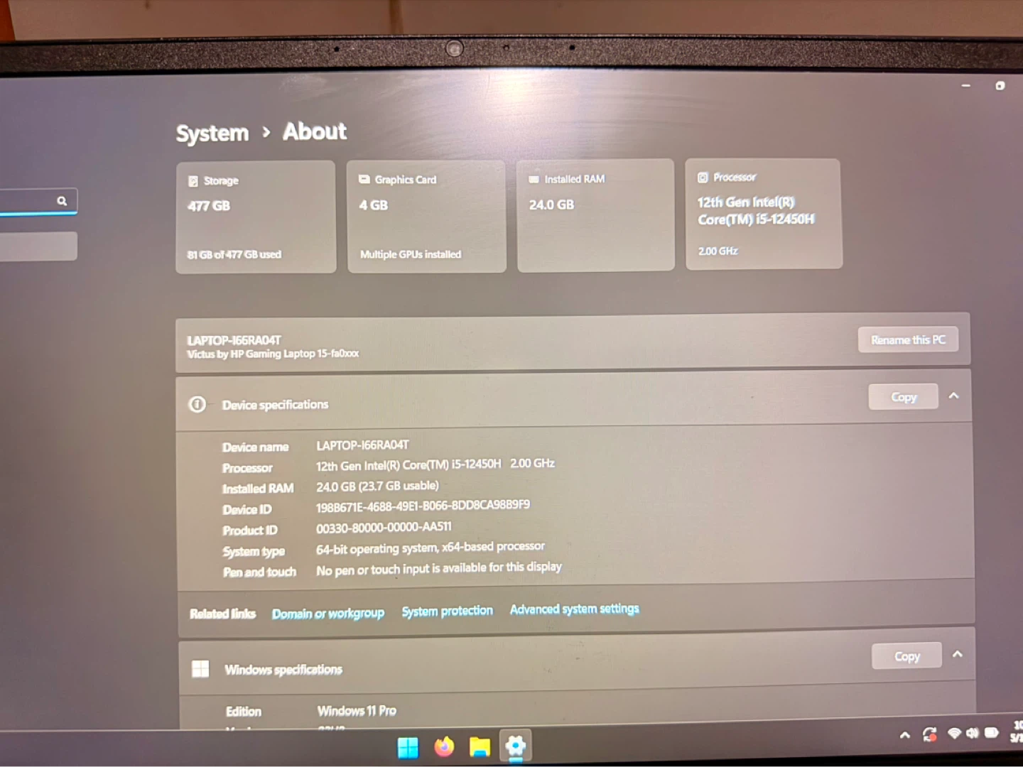 HP Victus 15-fa0033dx Gaming Laptop - photo 3