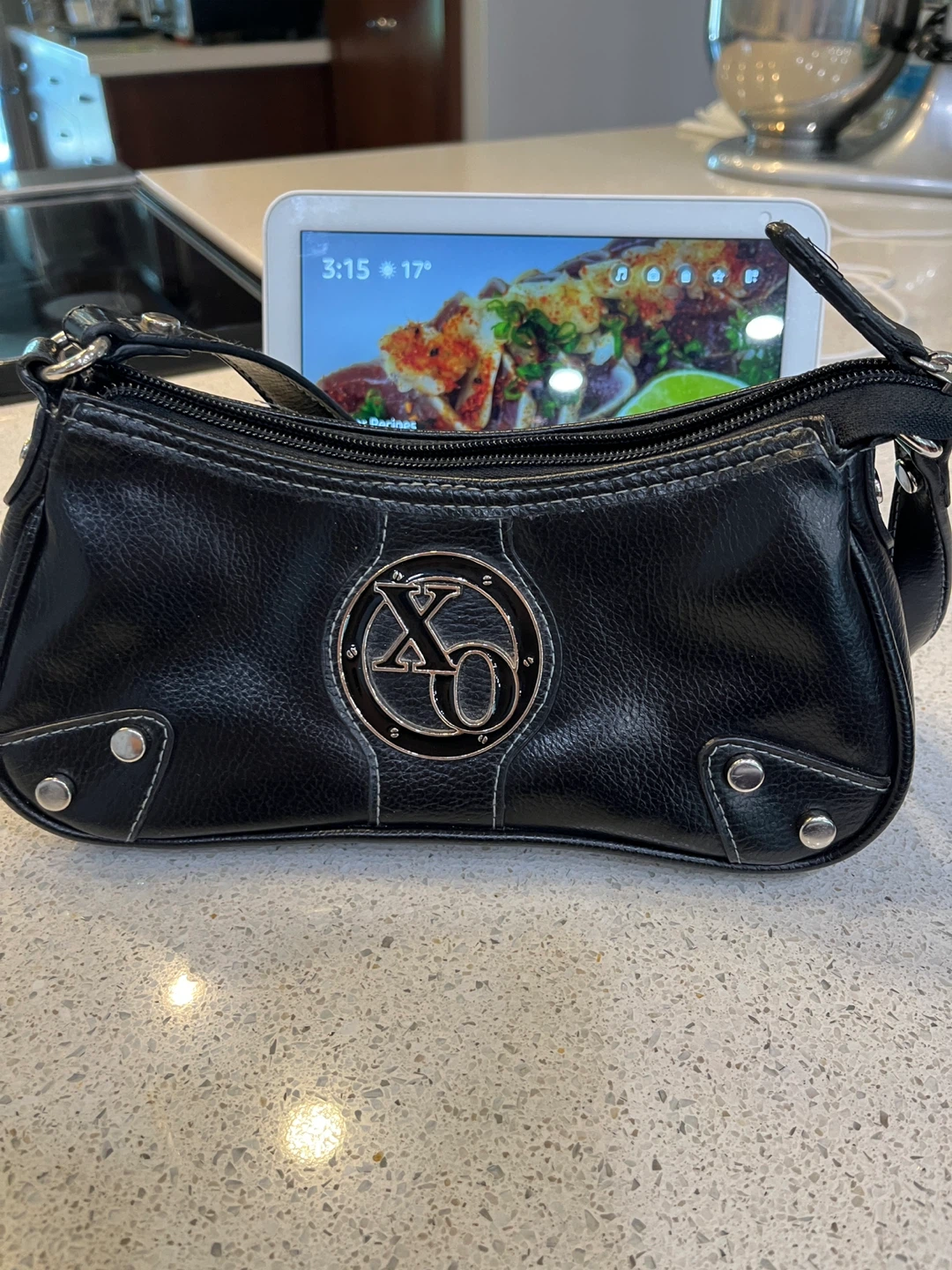 Black XO Shoulder Bag