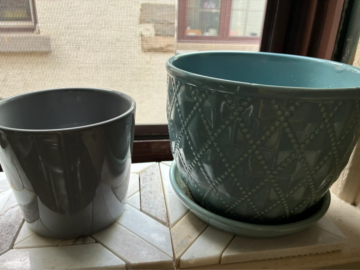 Flower pots planter containers succulent 6.5 inch wide - photo 3