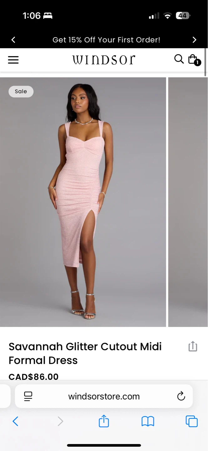 Windsor prom pink dress