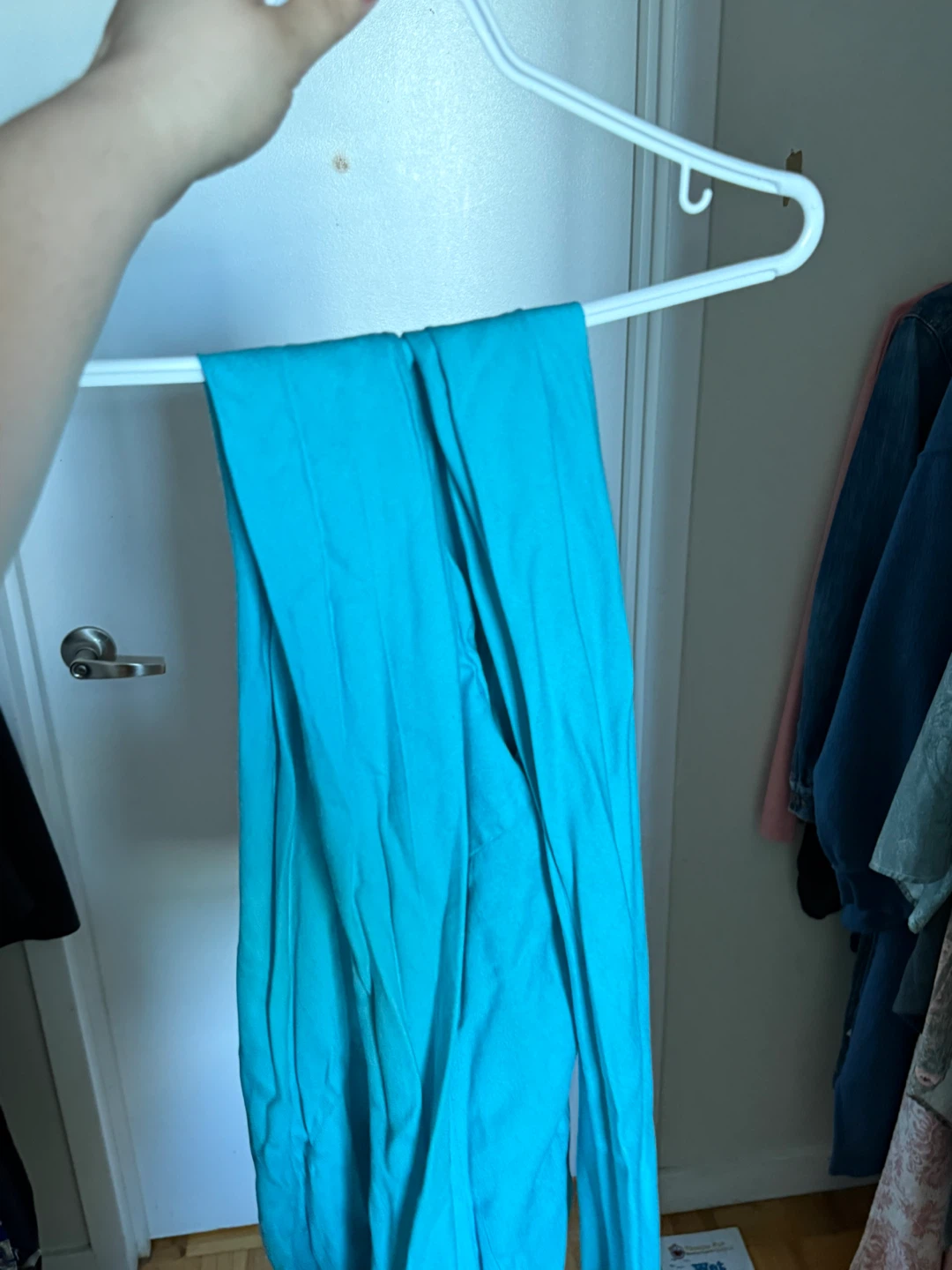 Turquoise Lace Dress with Pants - photo 3