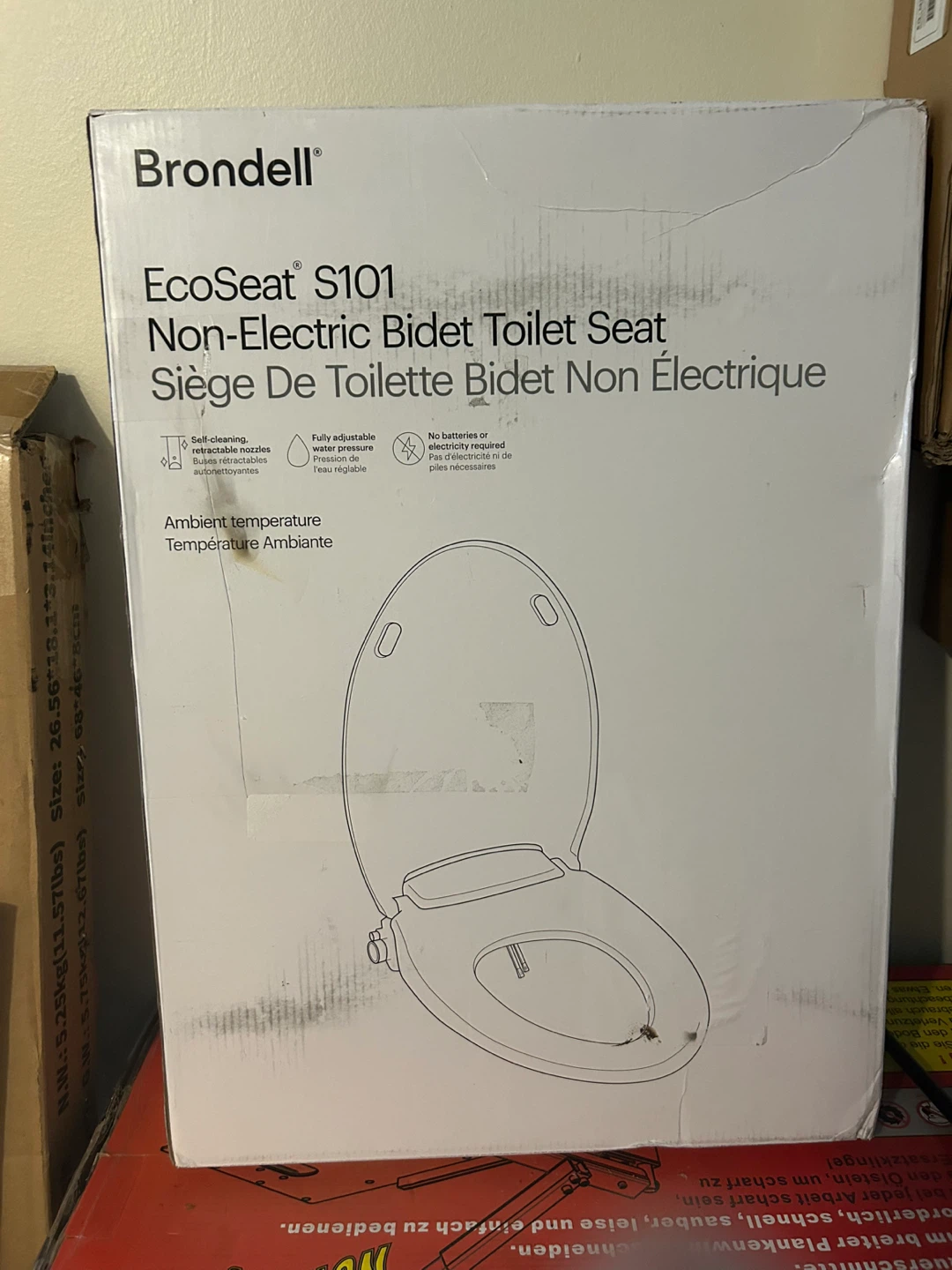 Brondell Swash Ecoseat Non-Electric Bidet Toilet Seat, White - photo 2