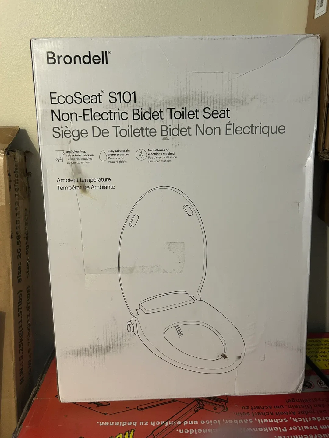 Brondell Swash Ecoseat Non-Electric Bidet Toilet Seat, White - photo 2