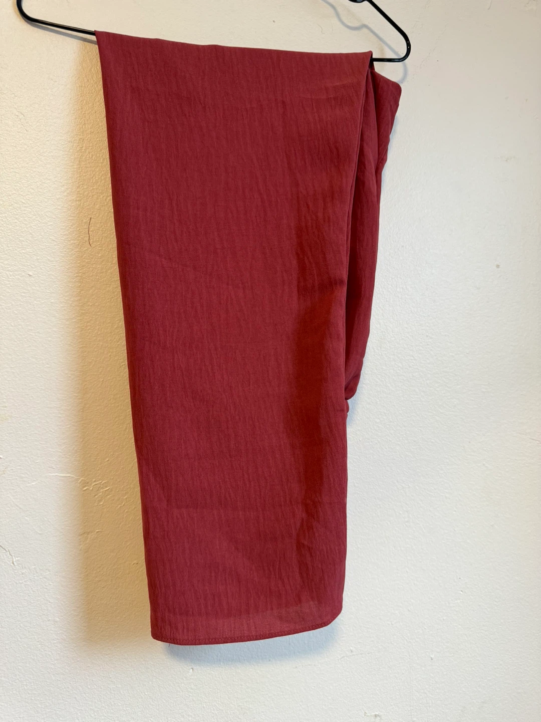 Maroon Long Sleeve Button-Up Shirt and Pants Set - photo 2