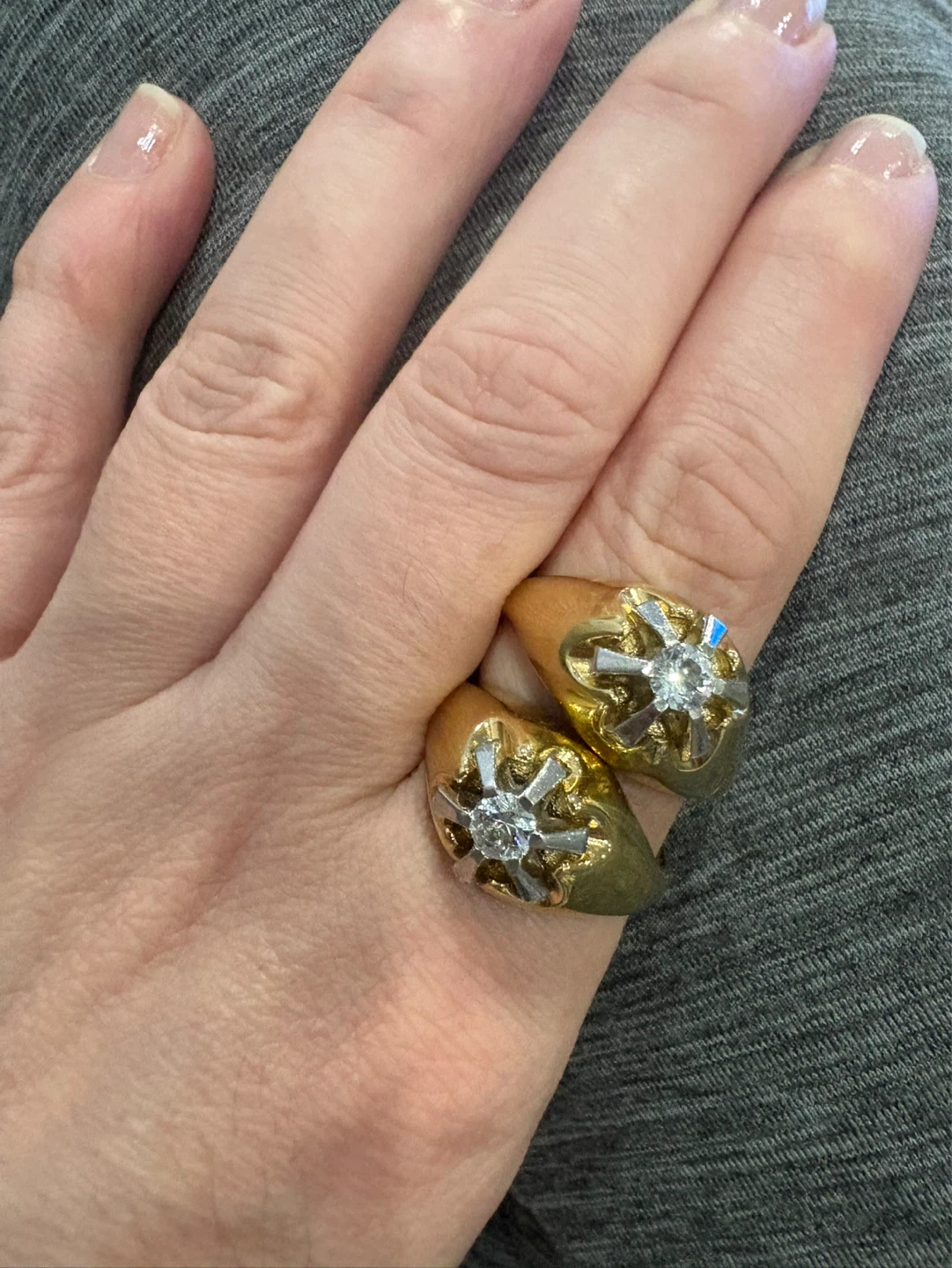 GOLD vermeil rings
