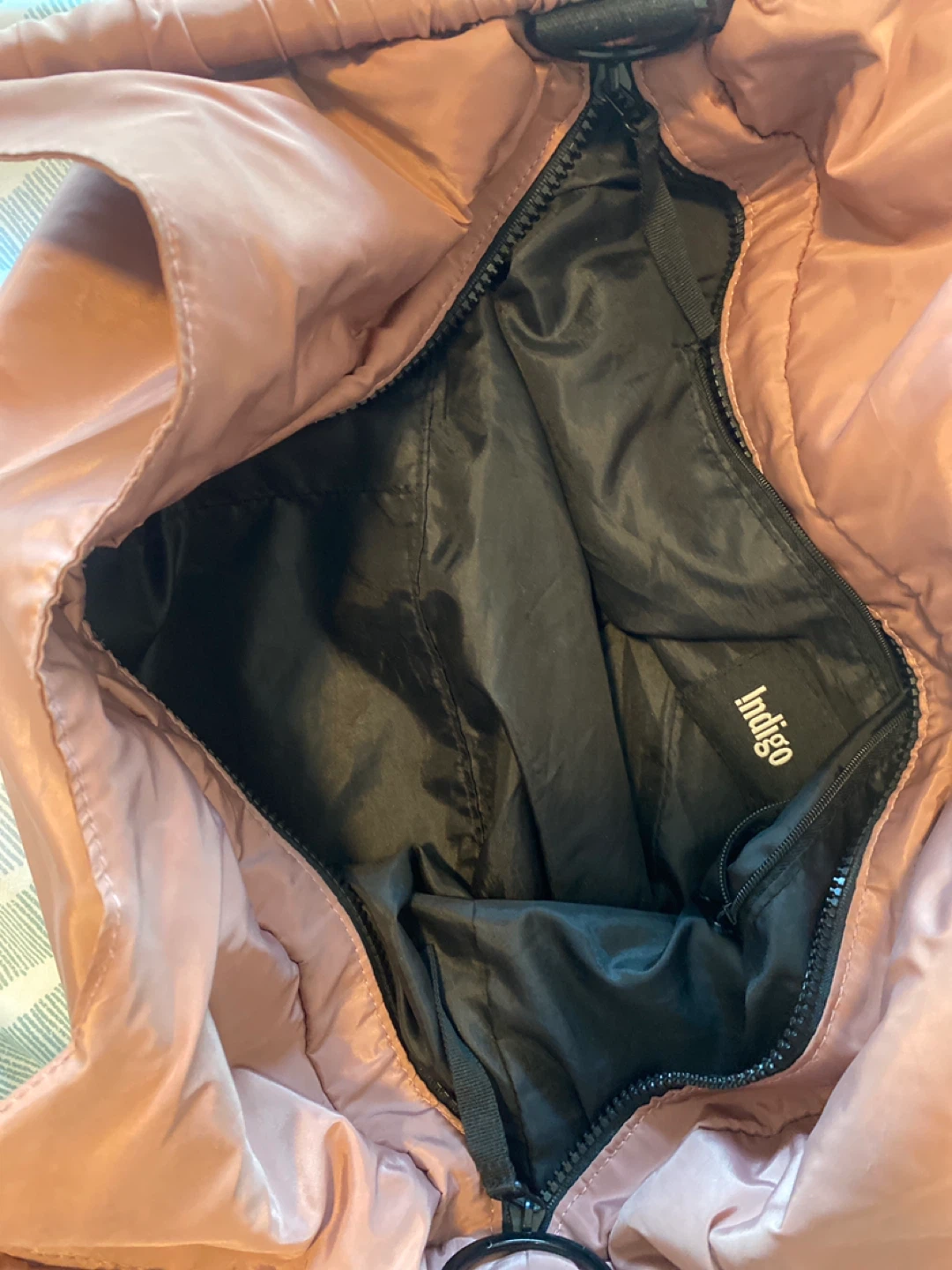 Indigo Rose Pink Nylon Hobo Bag - photo 3