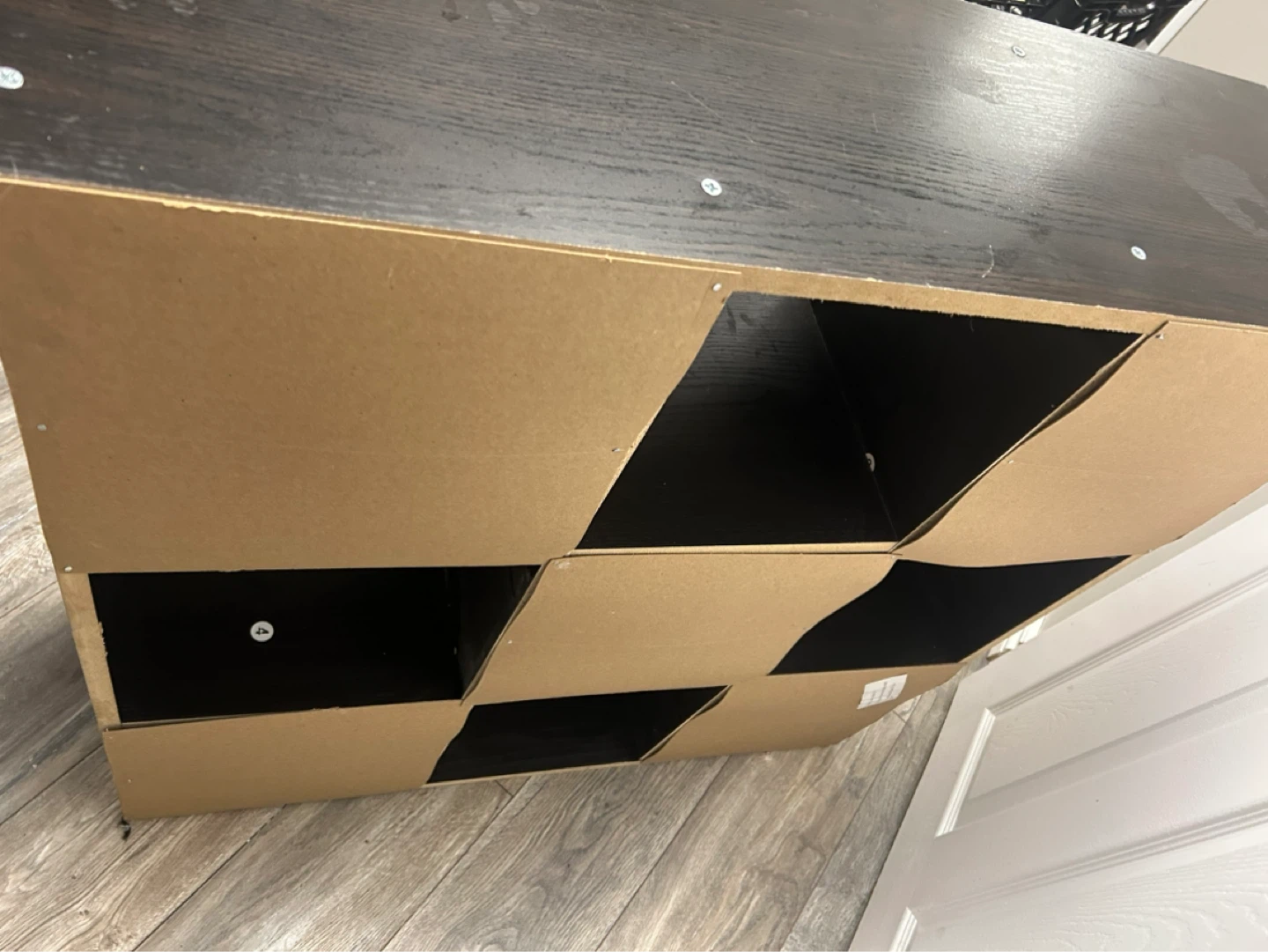 Dark Brown 9-Cube Storage Shelf - photo 2